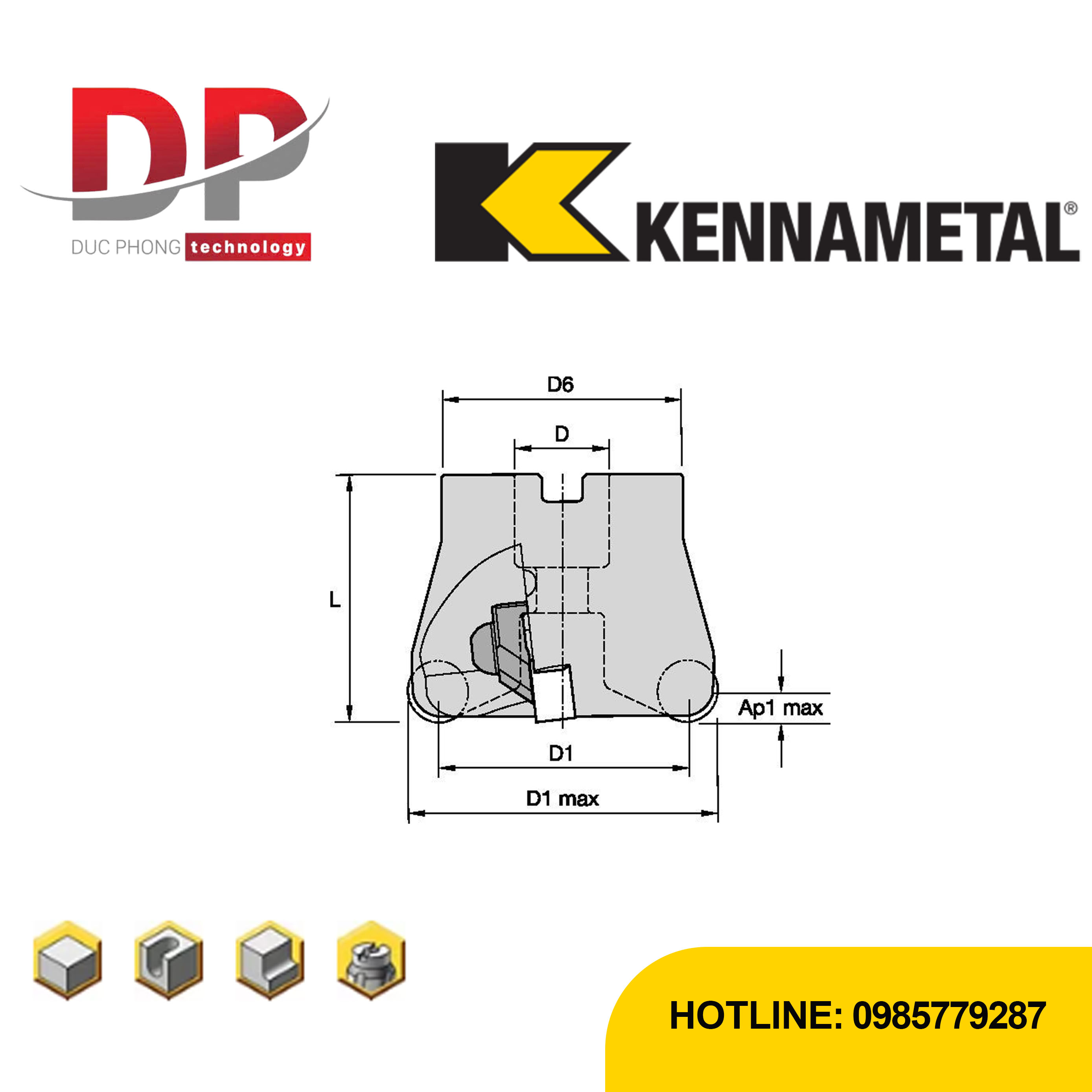 Thông số dao phay kennametal
