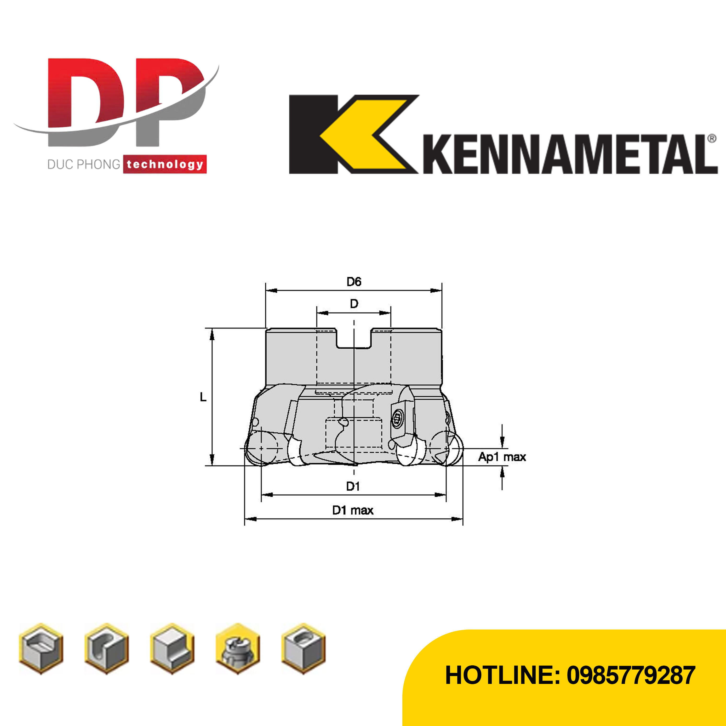 Thông số dao phay kennametal