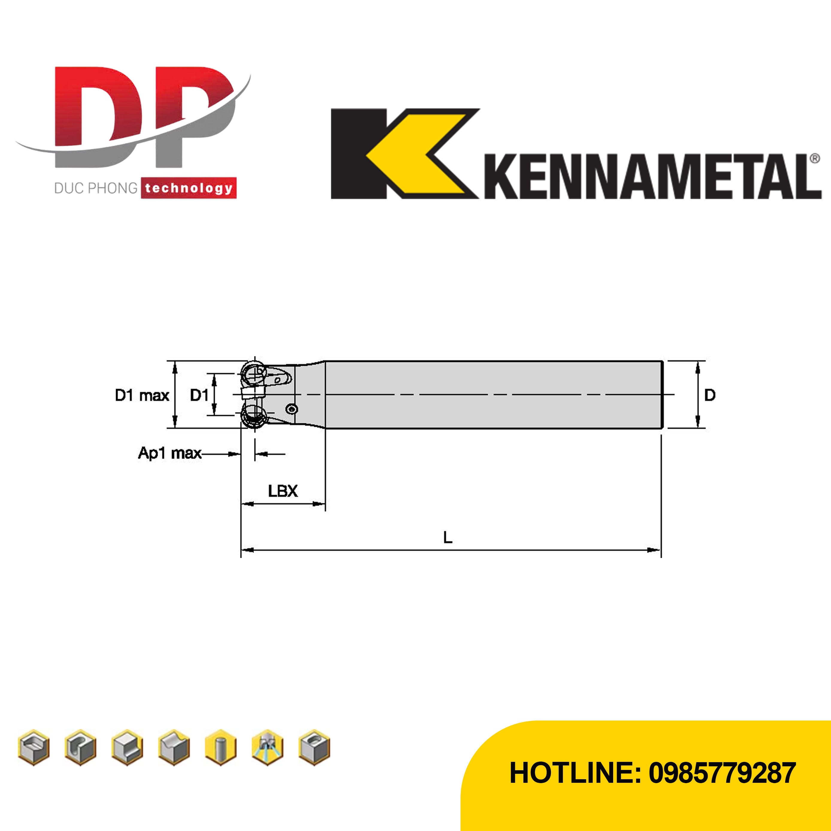 Thông số dao phay kennametal