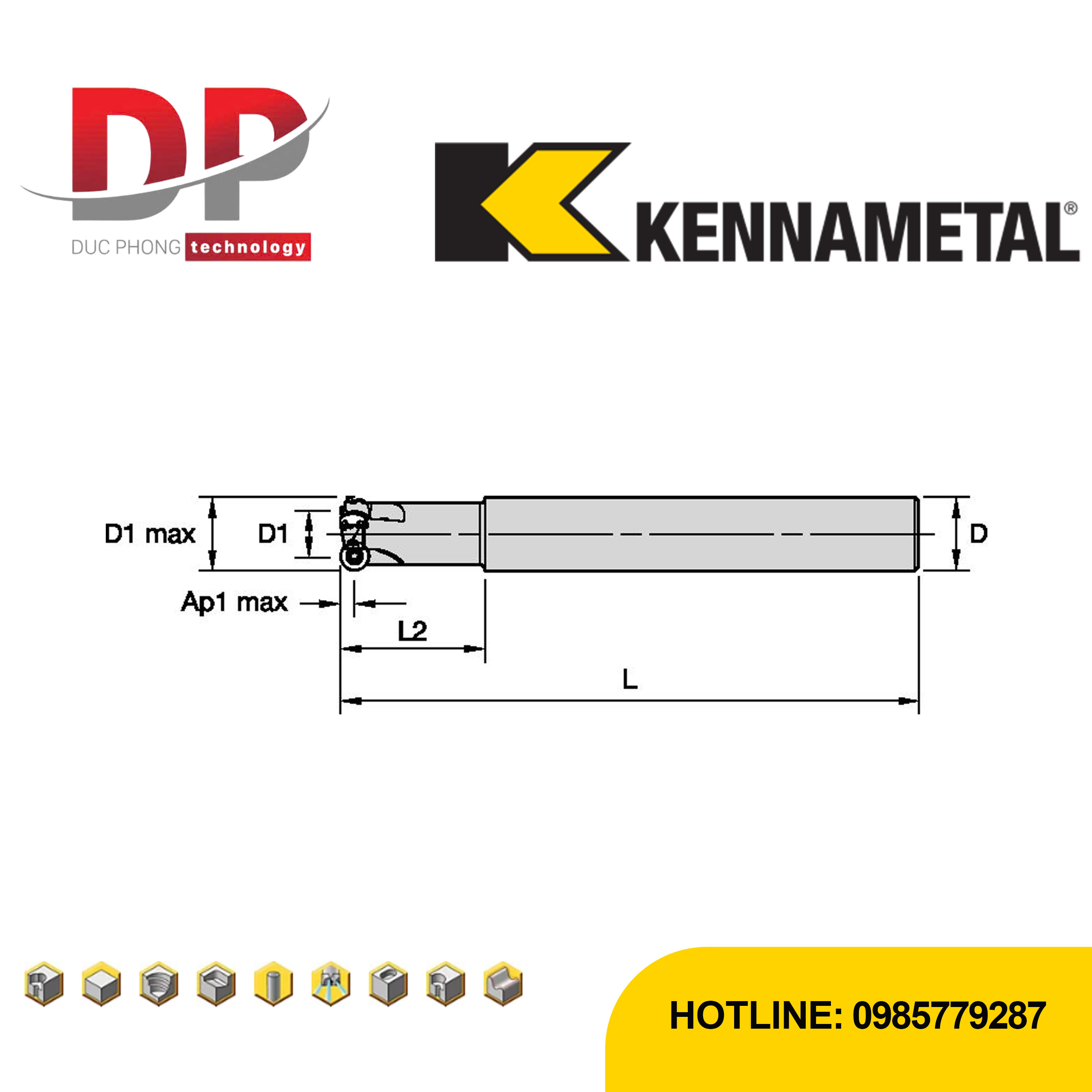Thông số dao phay kennametal