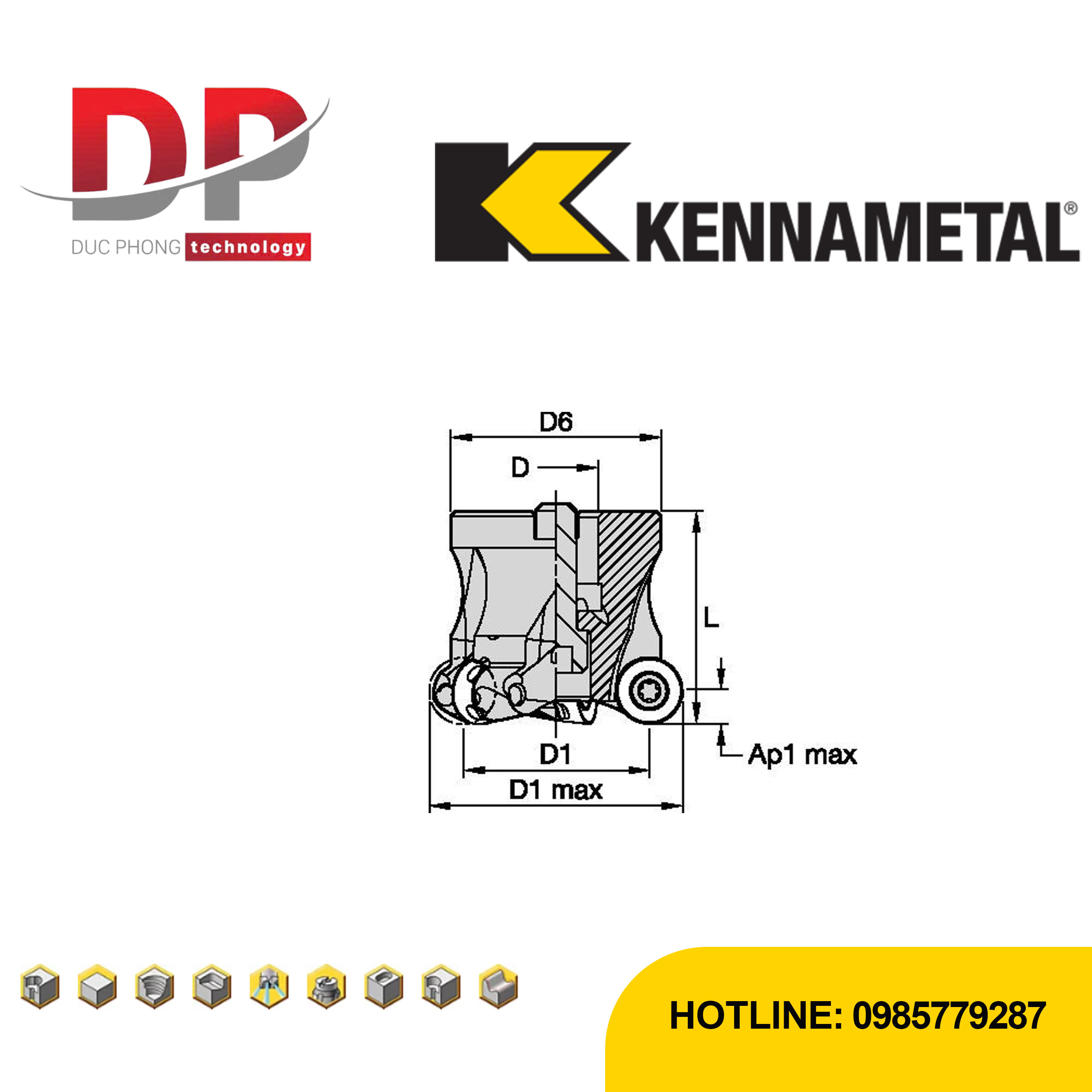 Thông số dao phay kennametal