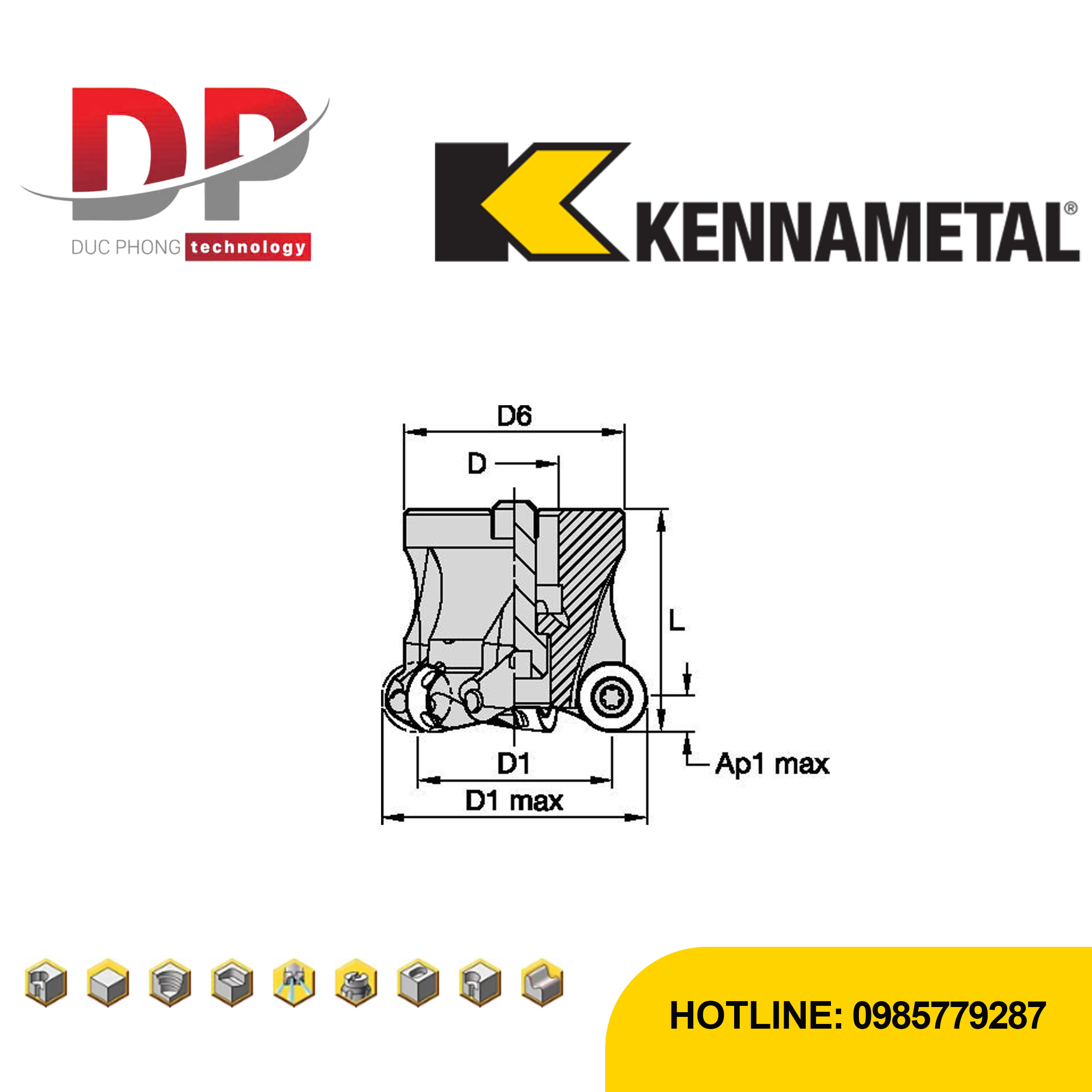 Thông số dao phay kennametal