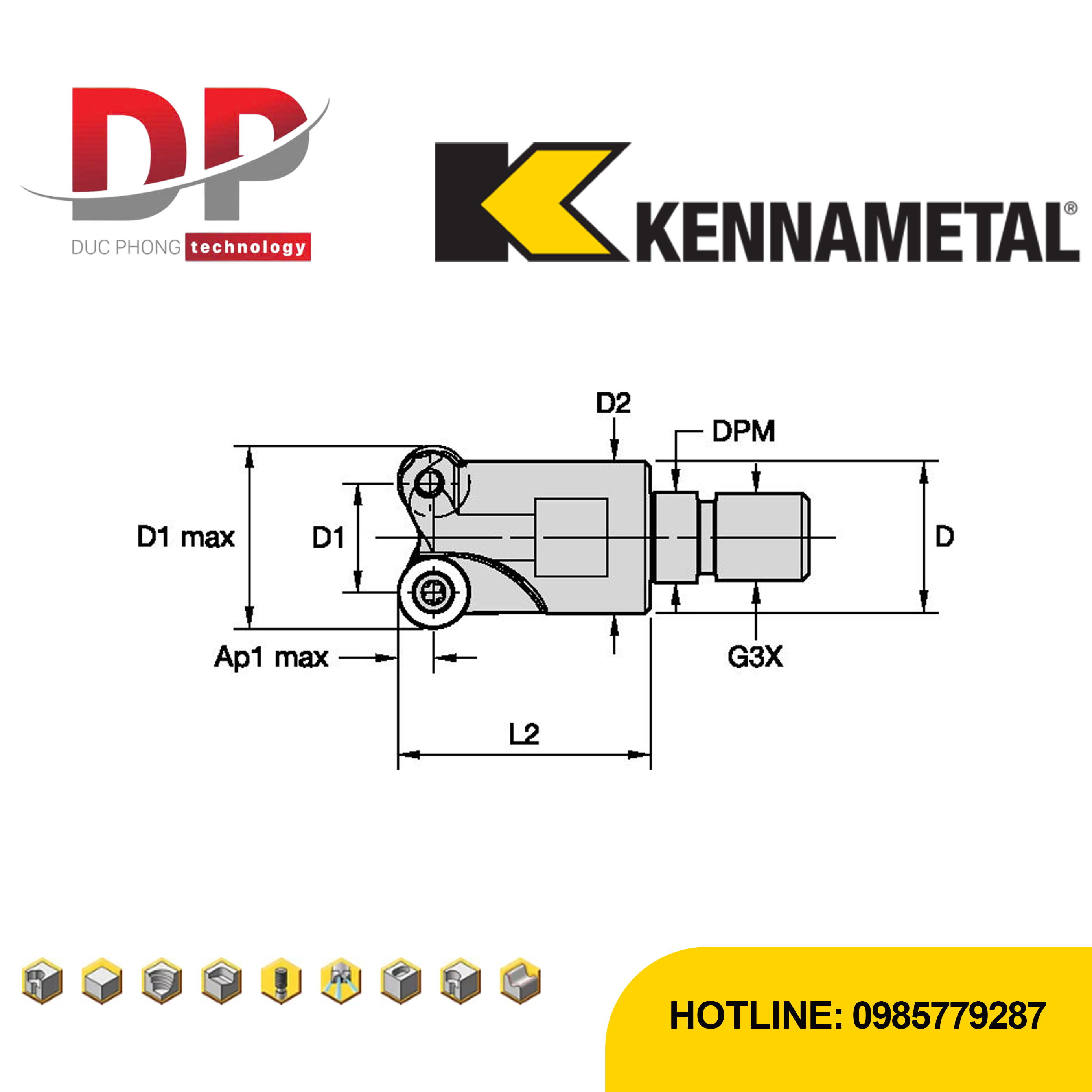 Thông số dao phay kennametal