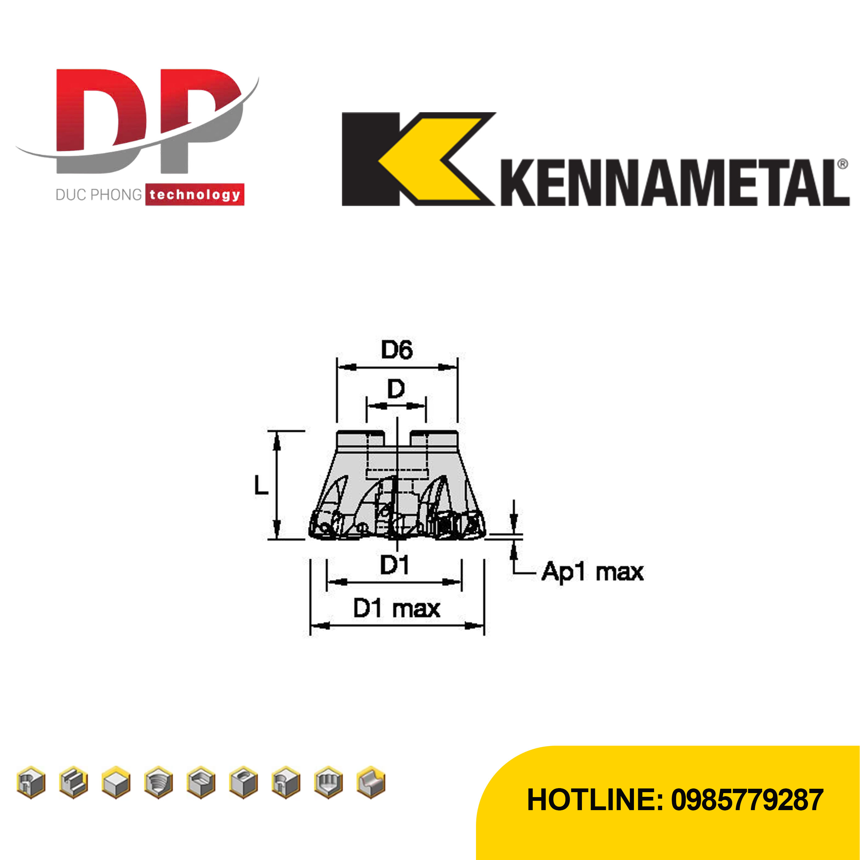 Thông số dao phay kennametal