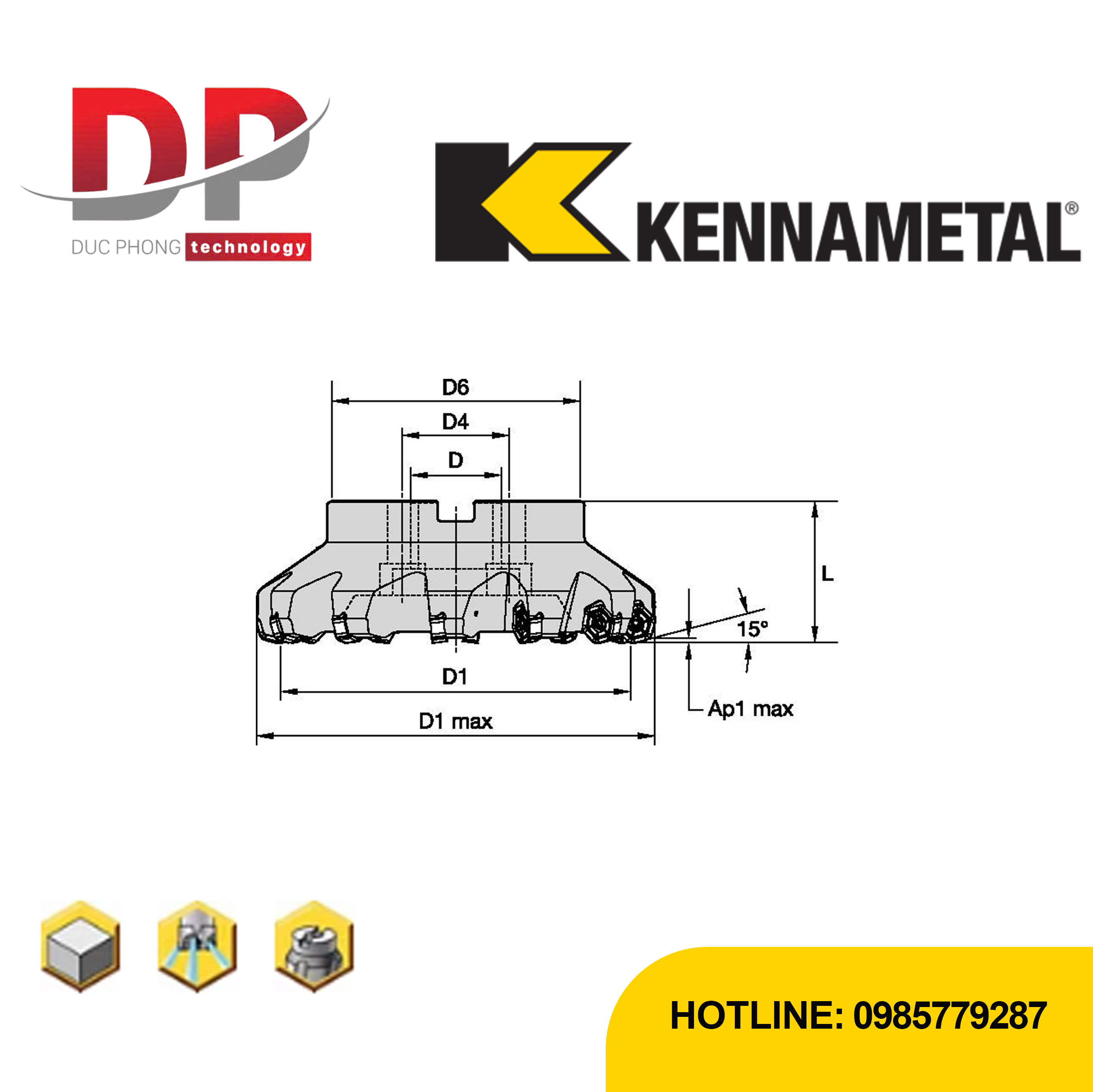 Thông số dao phay kennametal