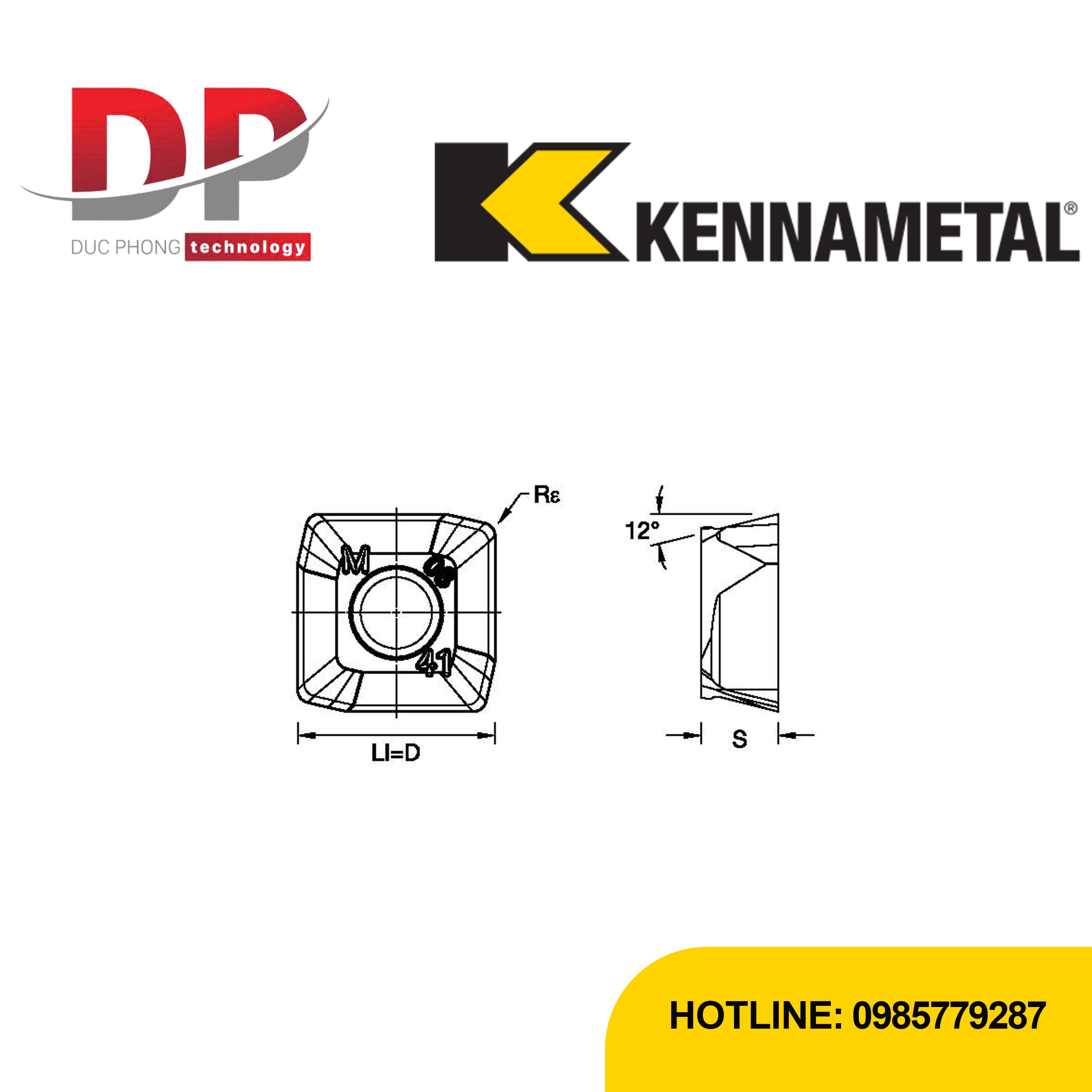 Thông số dao phay kennametal