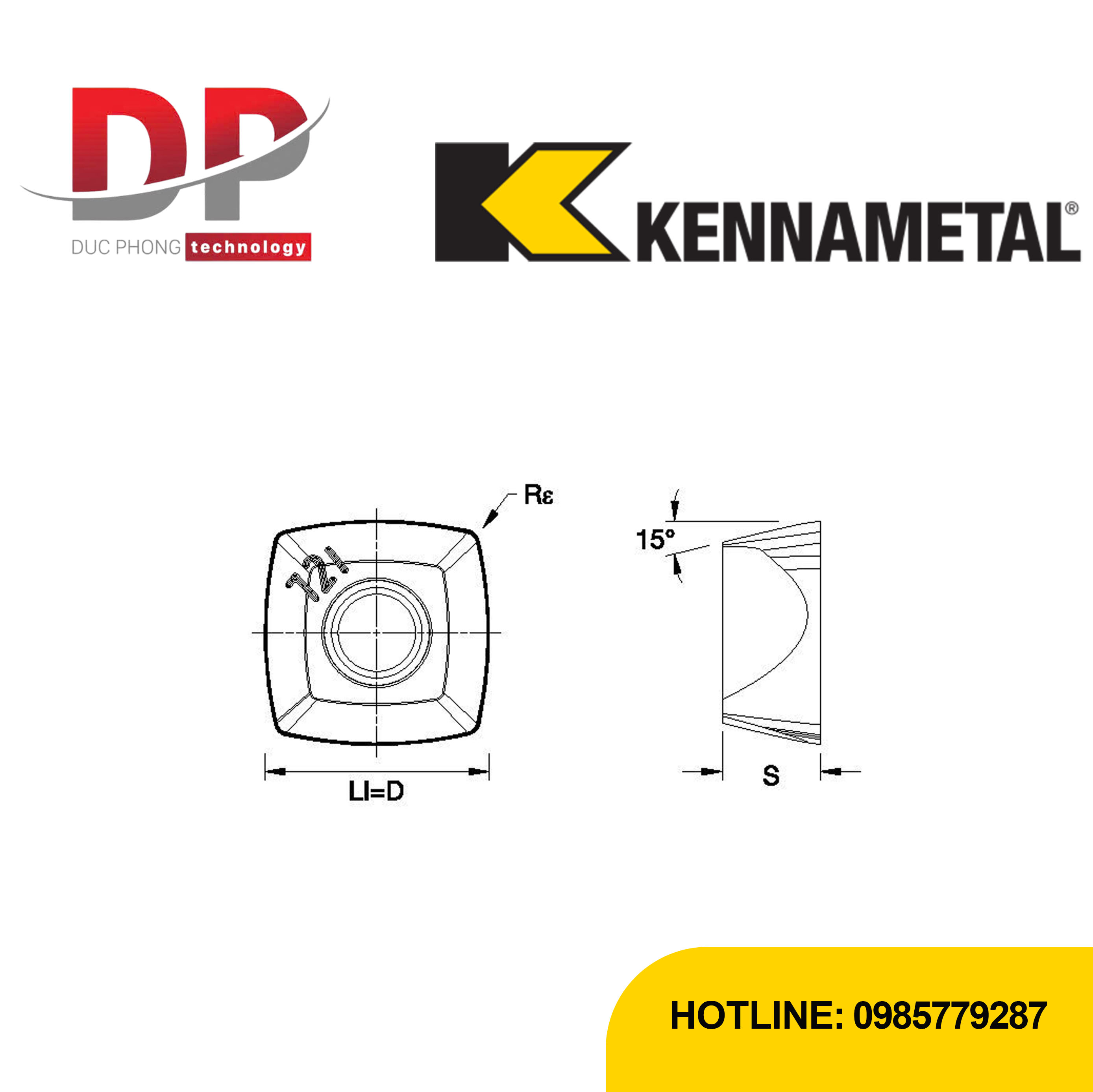 Thông số dao phay kennametal