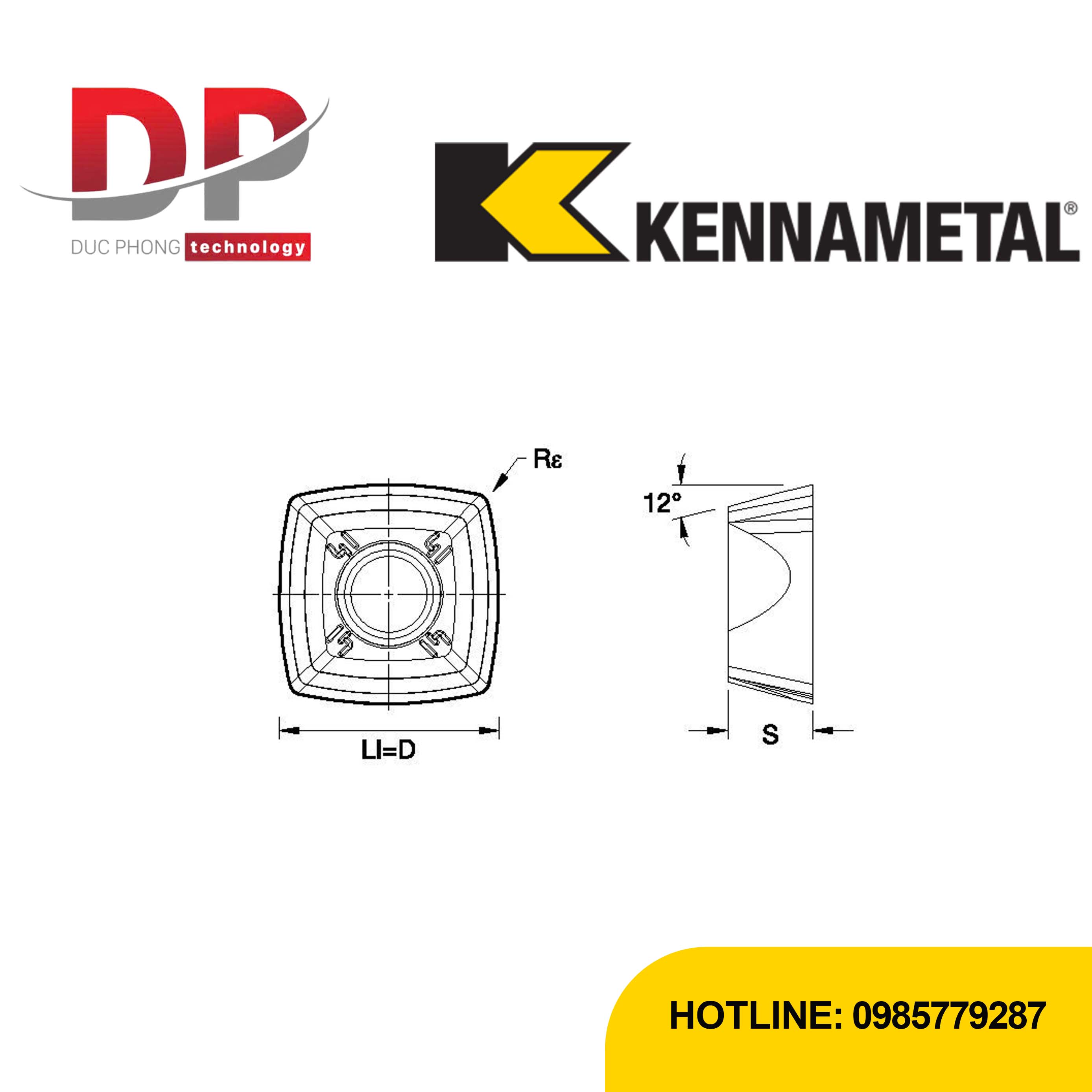 Thông số dao phay kennametal