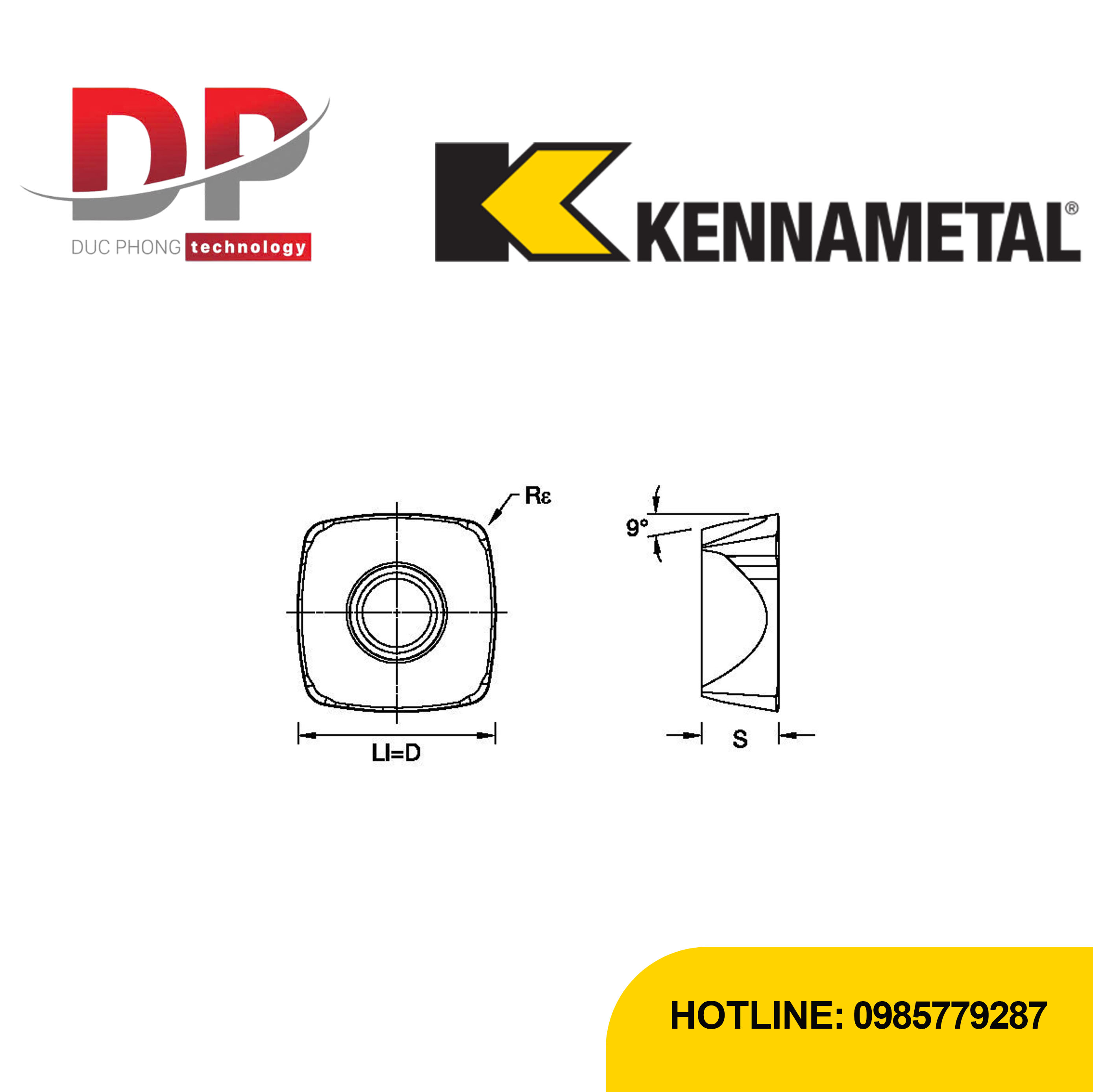 Thông số dao phay kennametal