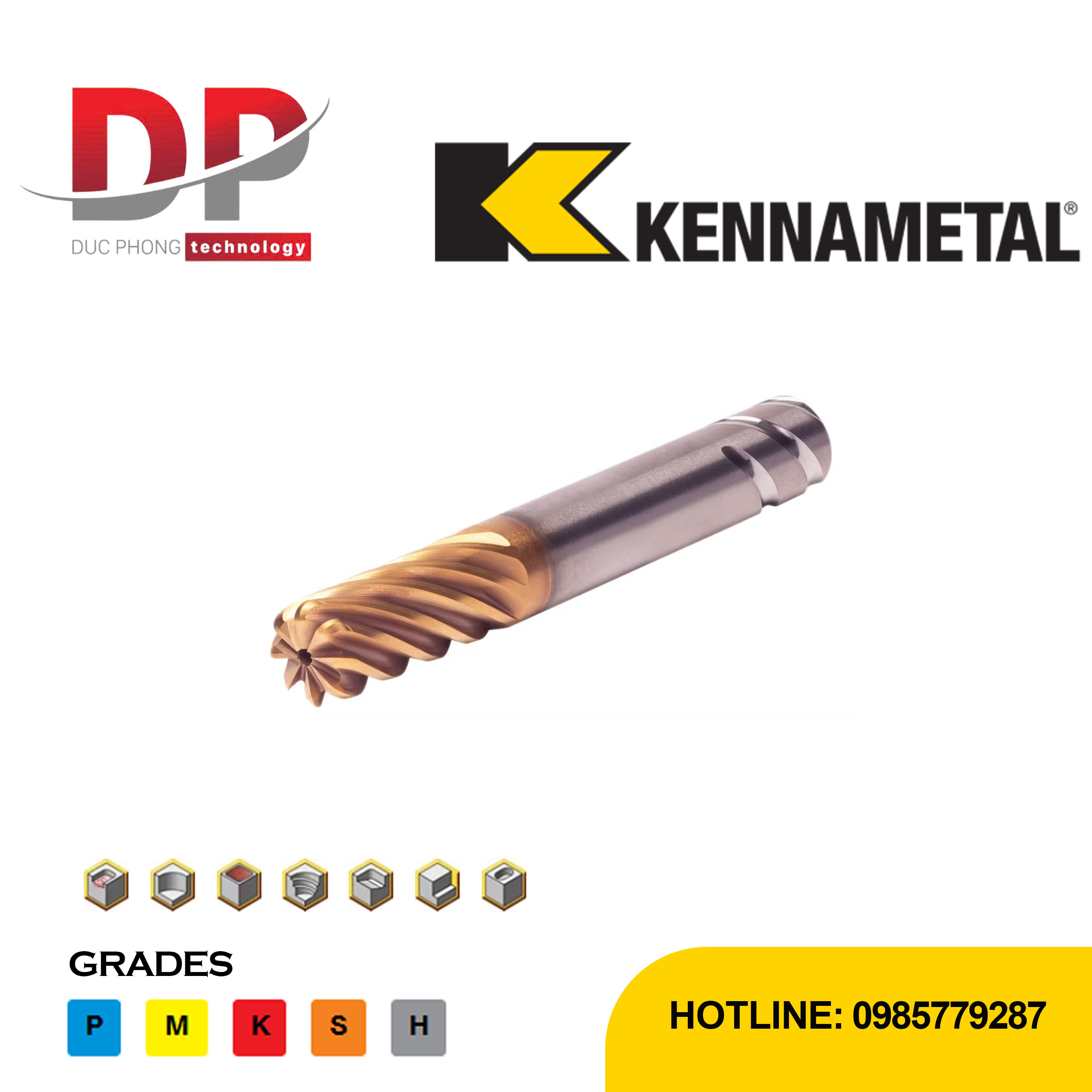 Dao phay ngón kennametal