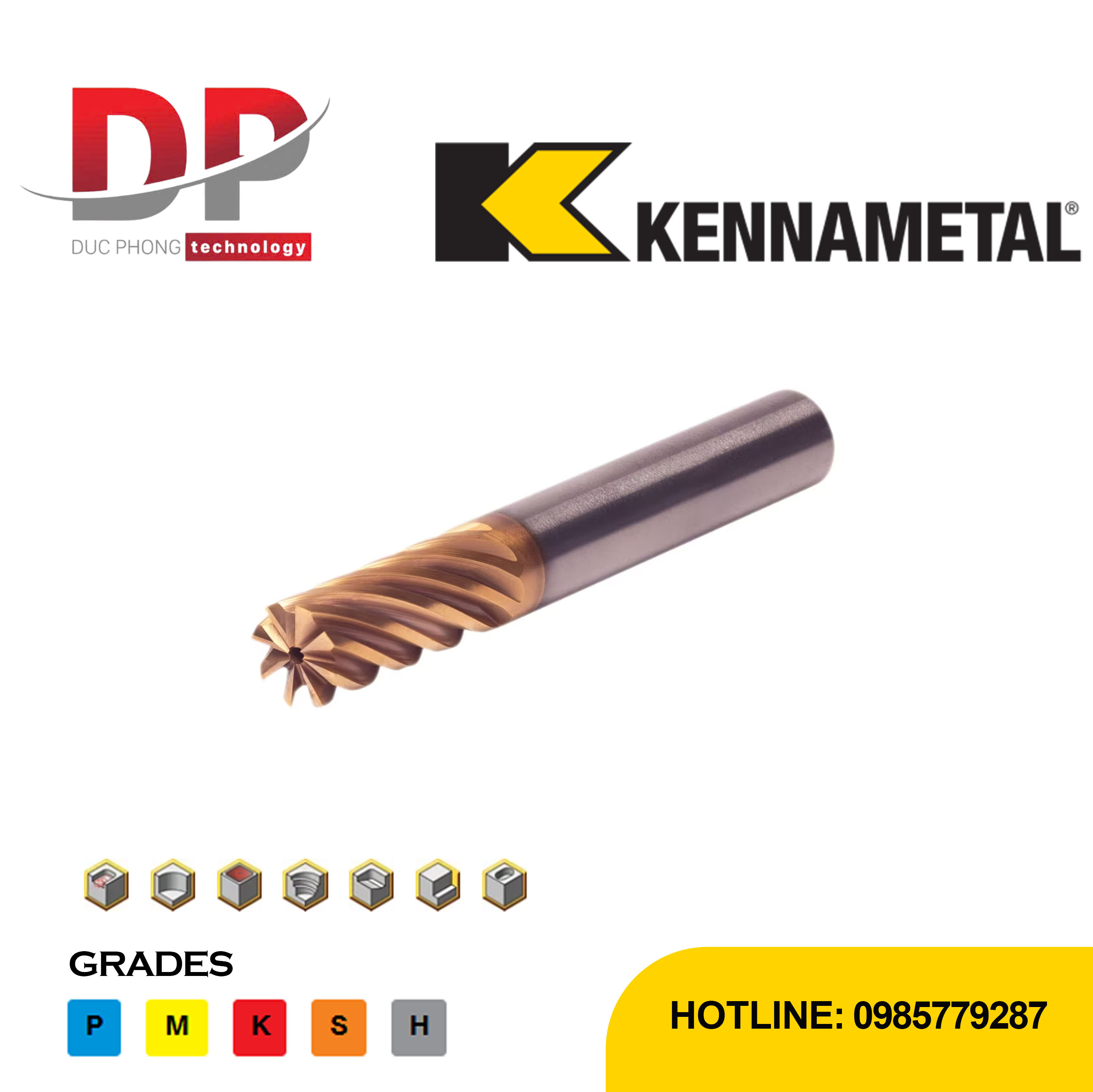 Dao phay ngón Kennametal