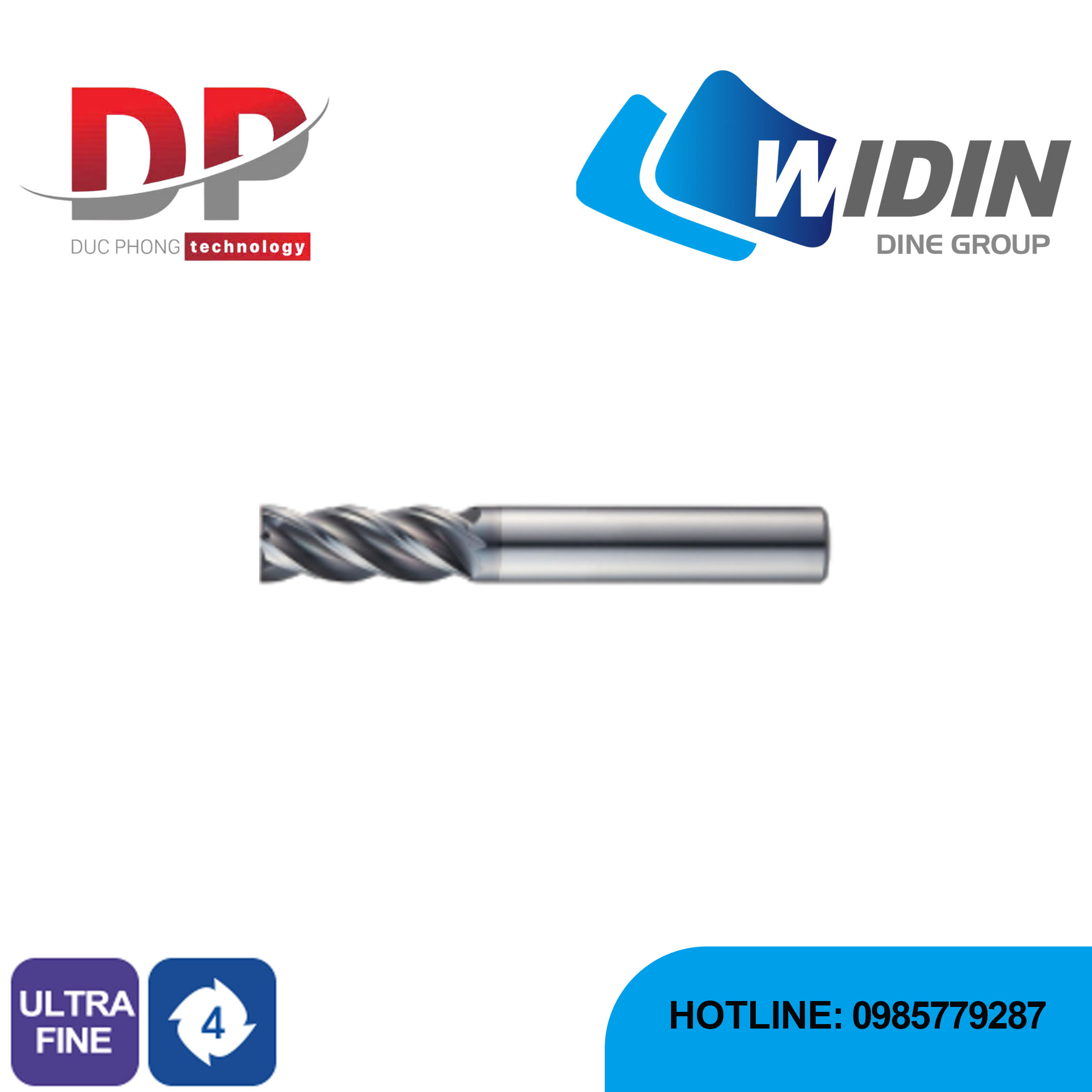 Dao phay ngón series VXE504 - WIDIN (Đối với loại khó cắt)