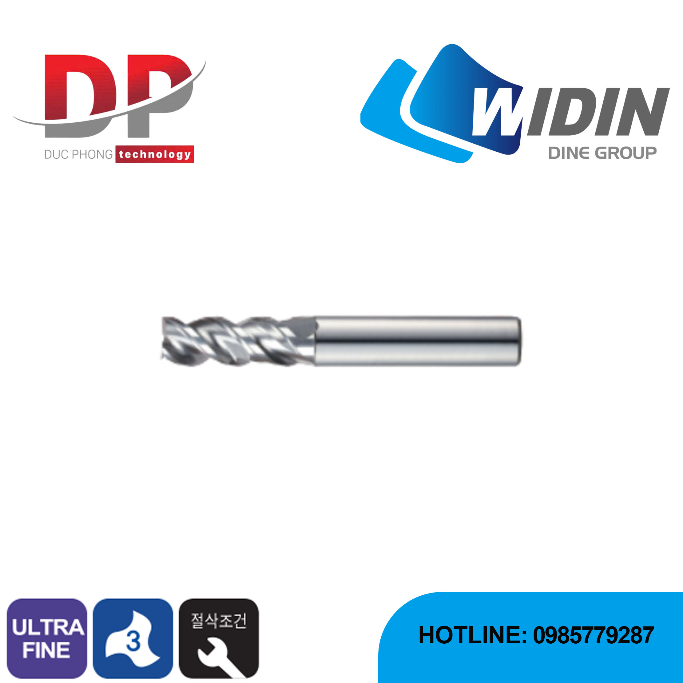 Dao phay ngón series XCC503 - WIDIN (Dành cho thép không gỉ)