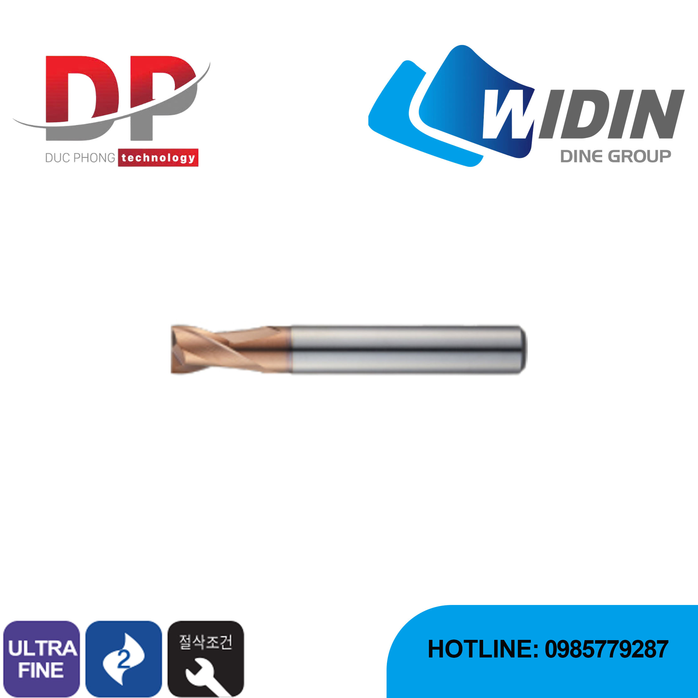 Dao phay ngón series ZE702 - WIDIN (Dành cho thép có độ cứng cao)