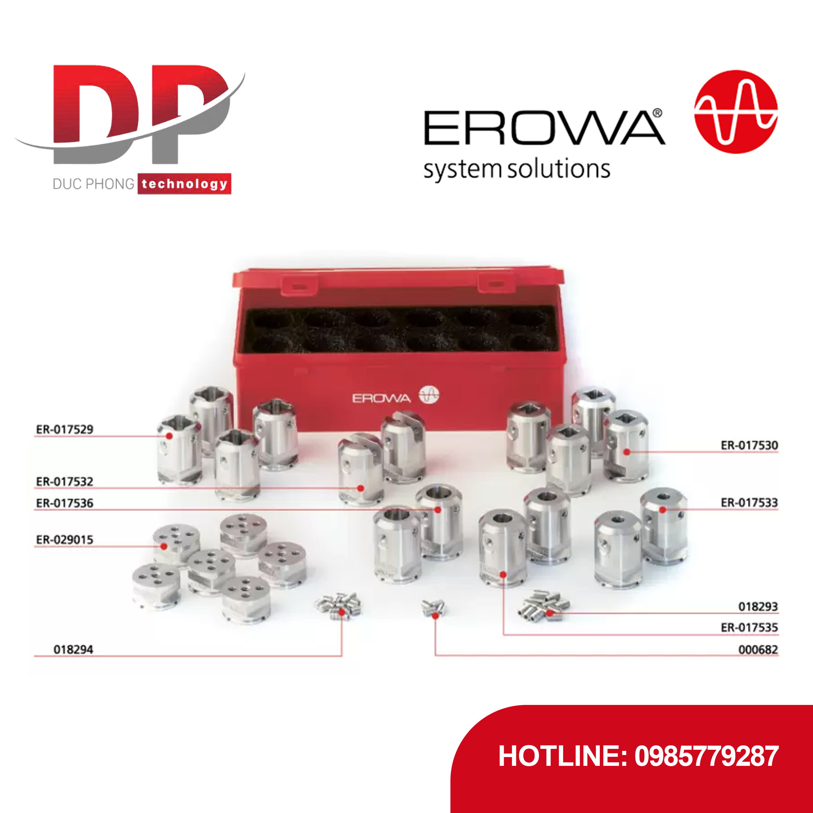 Bộ Đế giữ điện cực EROWA ER-018858