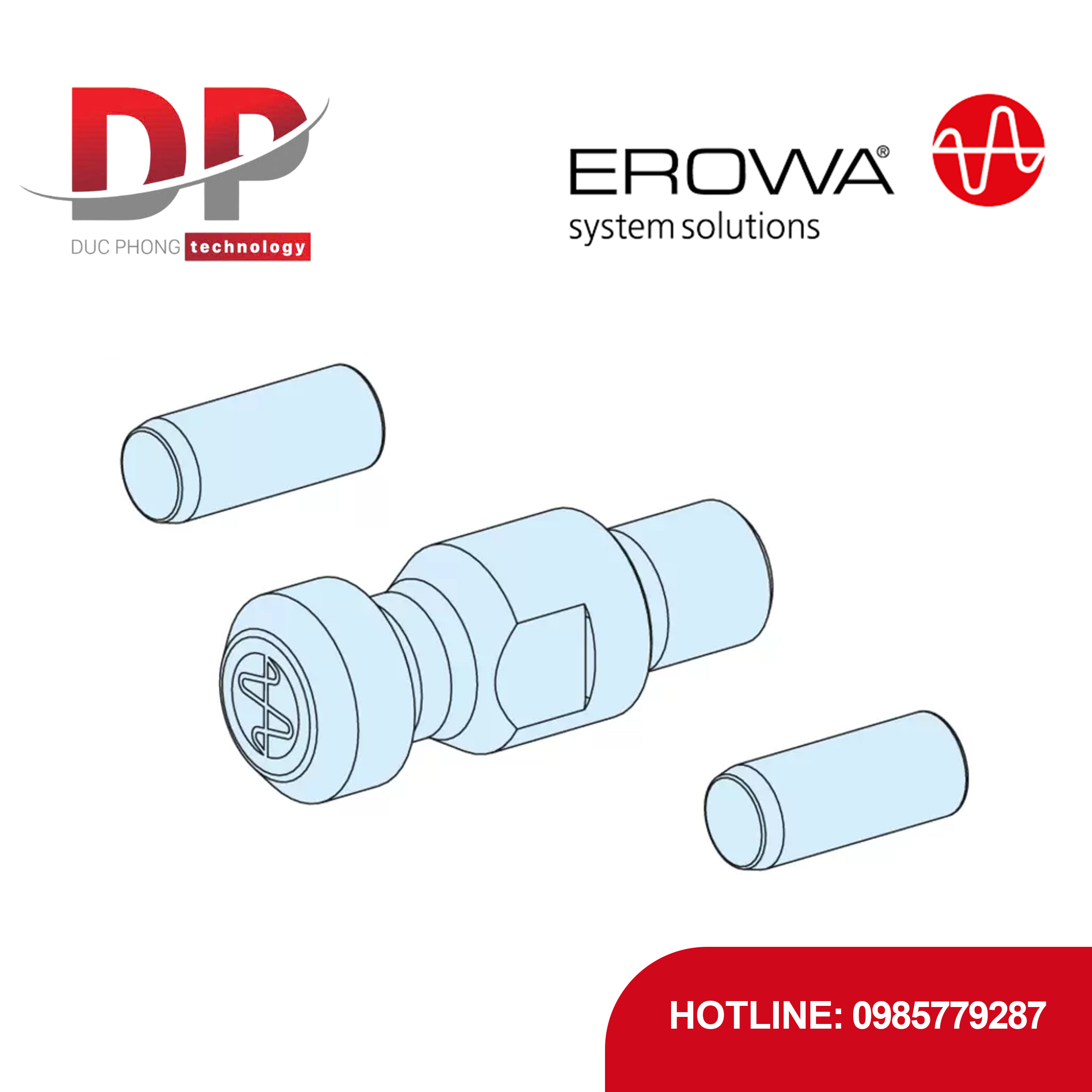 Bộ khớp nối EROWA ER-099333 RCS, CleverClamp, tự động hóa