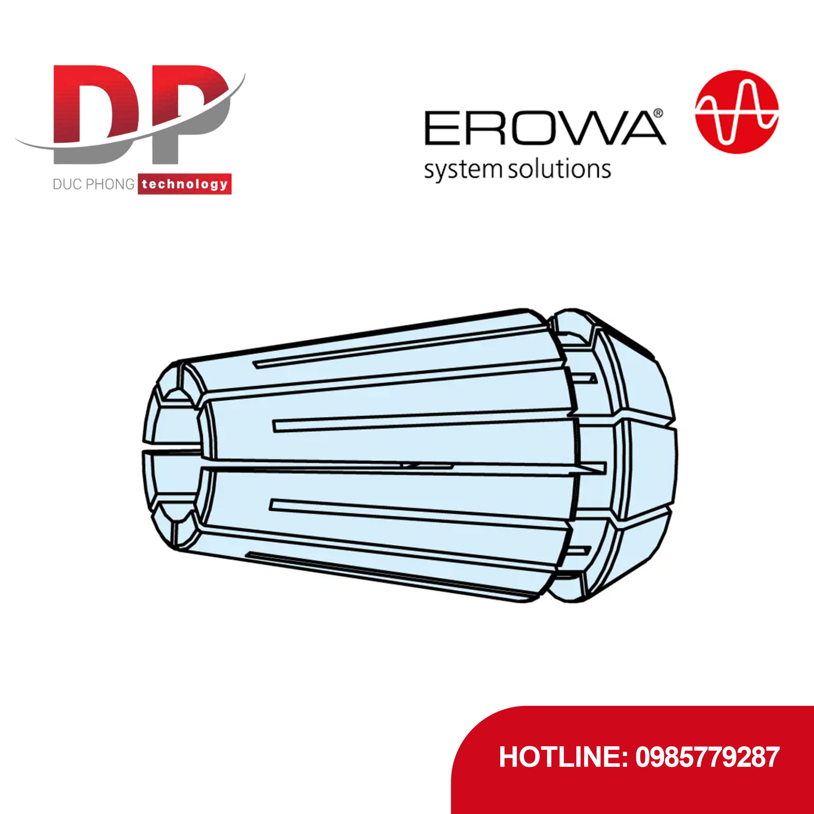Đầu kẹp Collet EROWA ER-002401 ER16