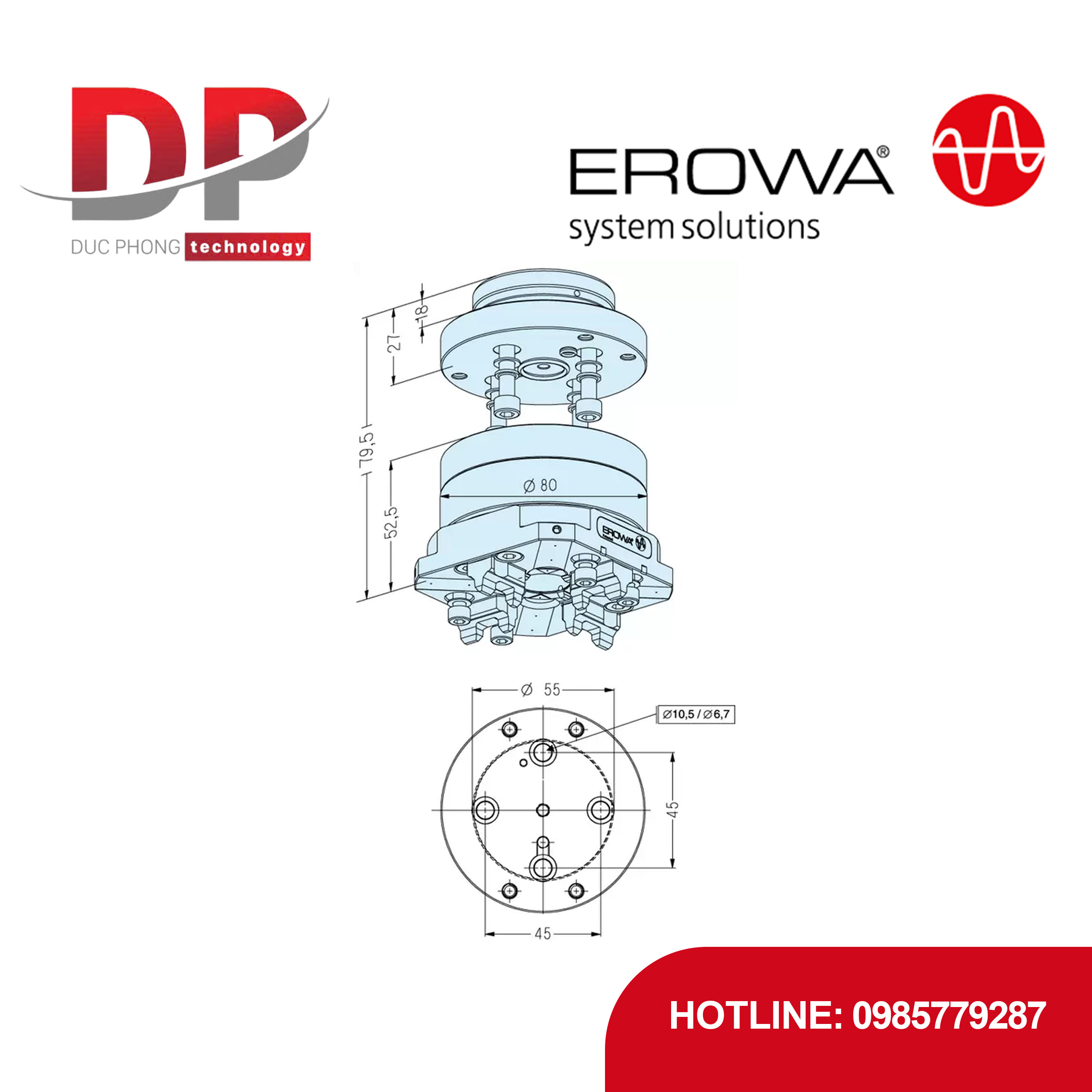 Đầu kẹp Combi EROWA ER-020026