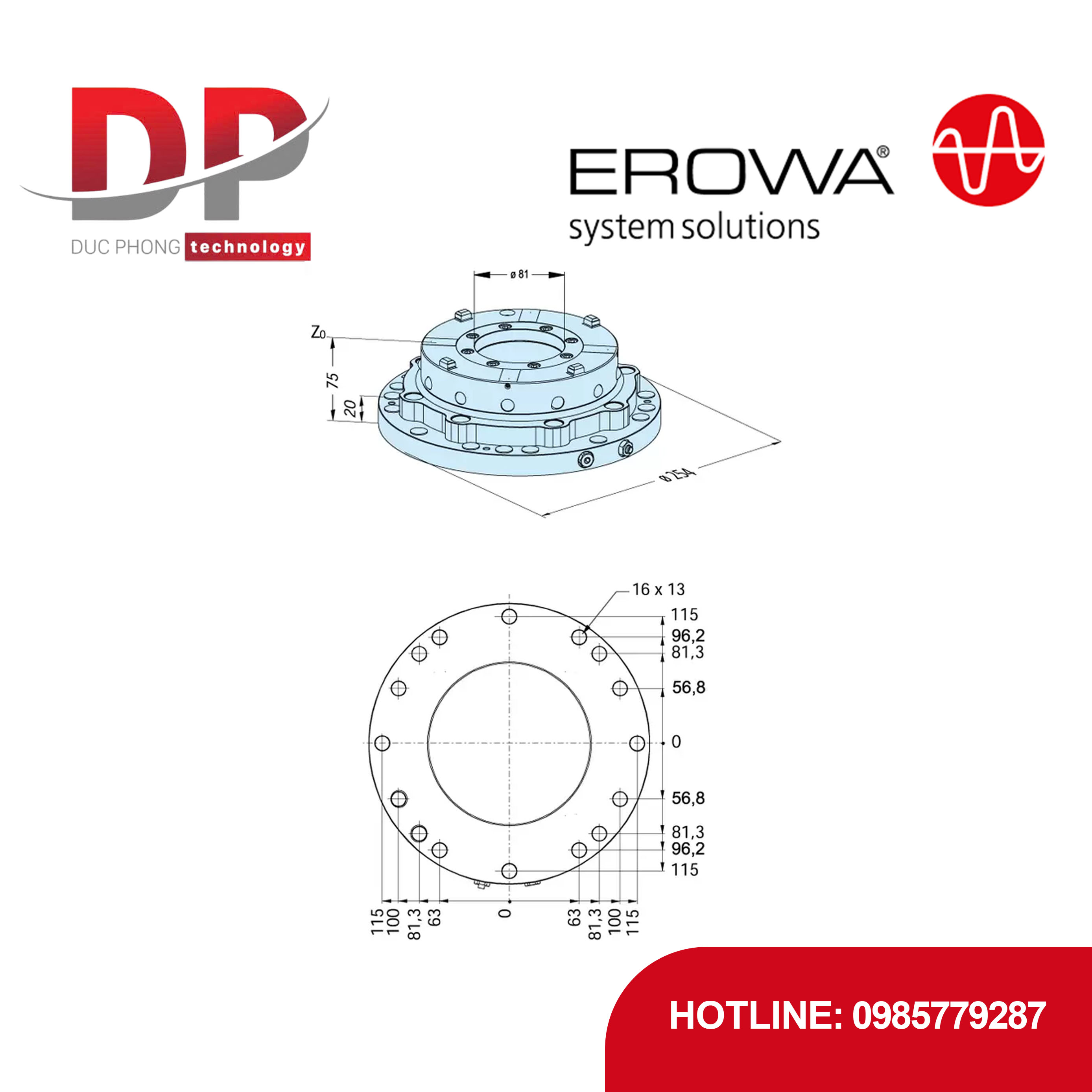 Đầu kẹp EROWA ER-030479 ProductionChuck 210