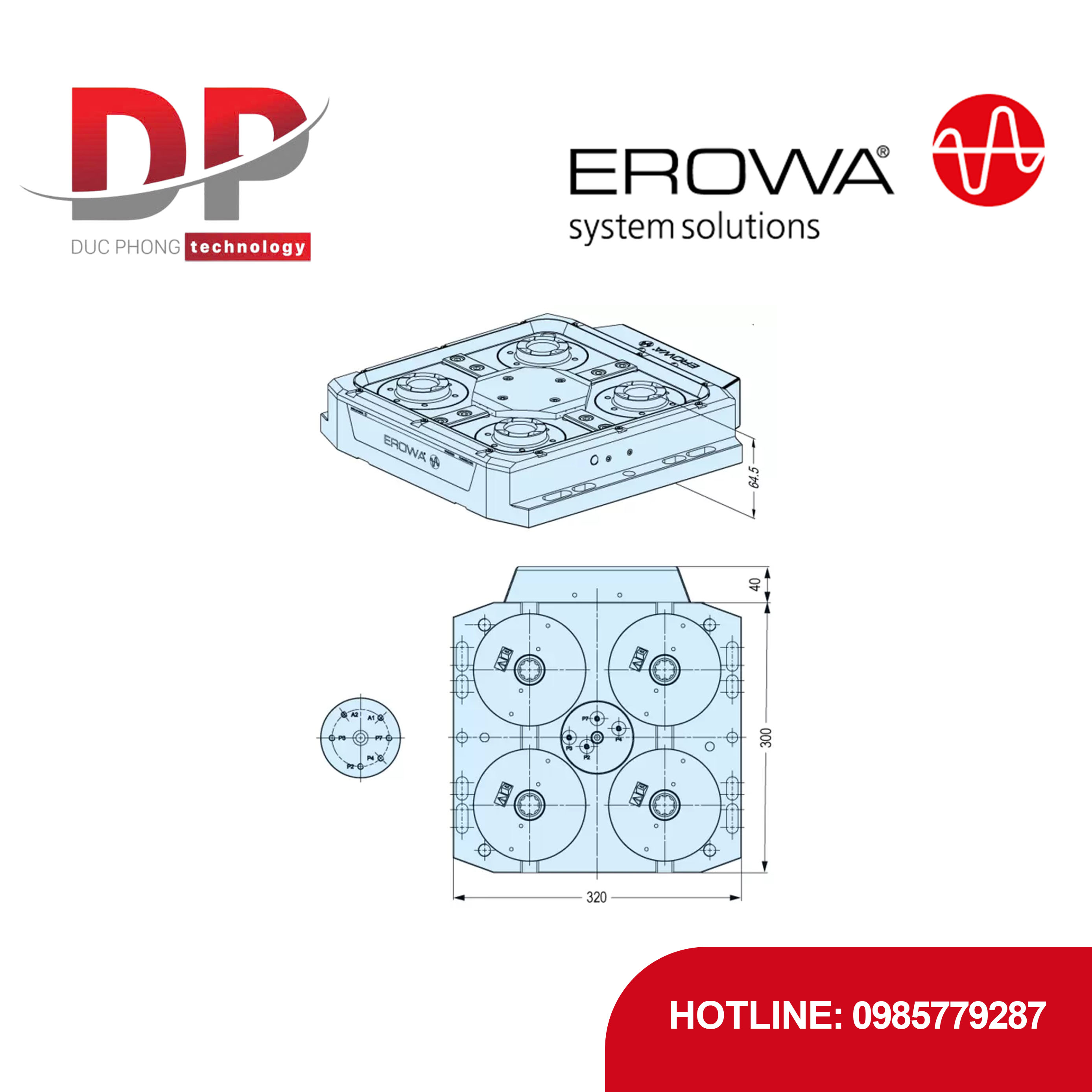 Đầu kẹp EROWA ER-139500 UPC 2.0