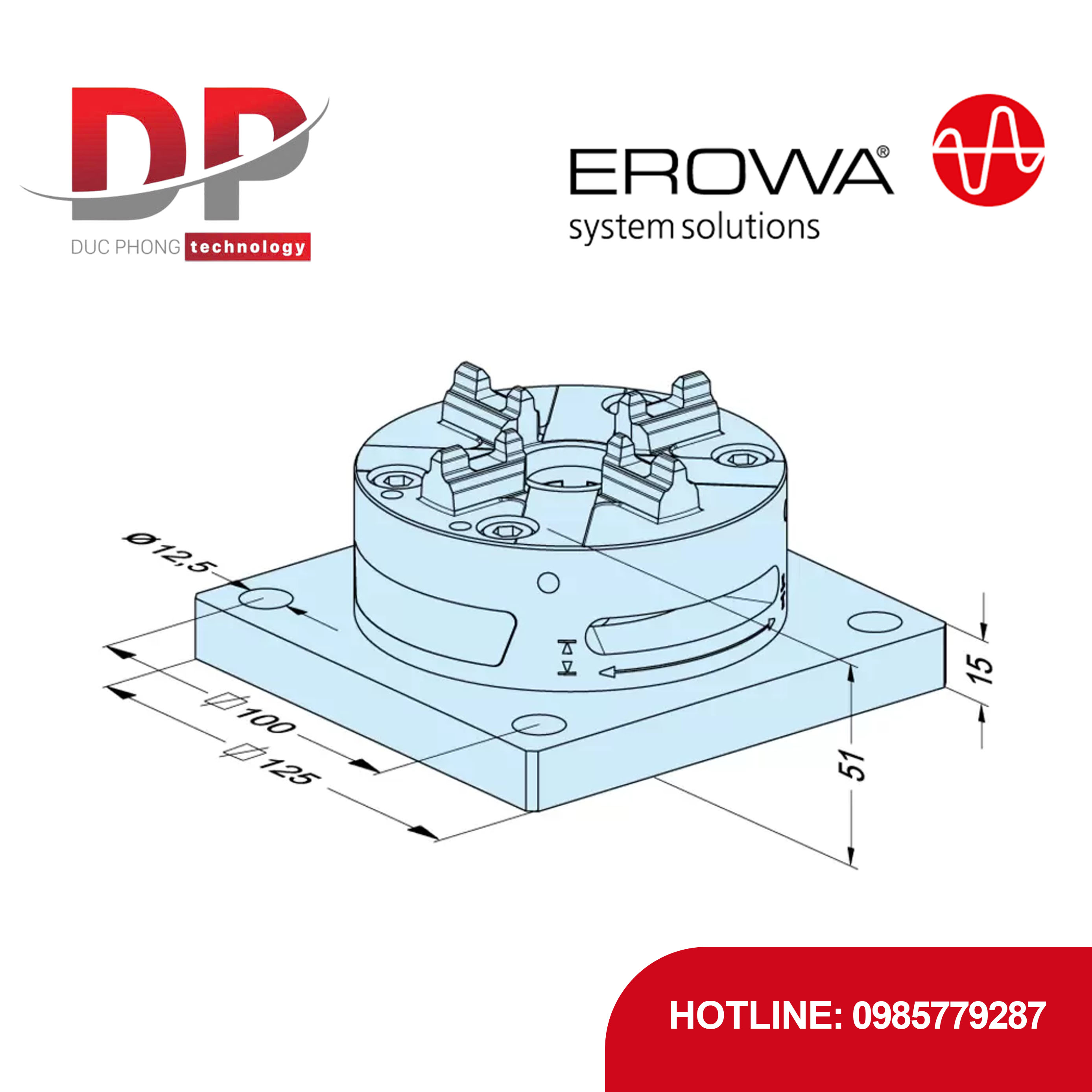 Đầu kẹp nhanh EROWA ER-154100