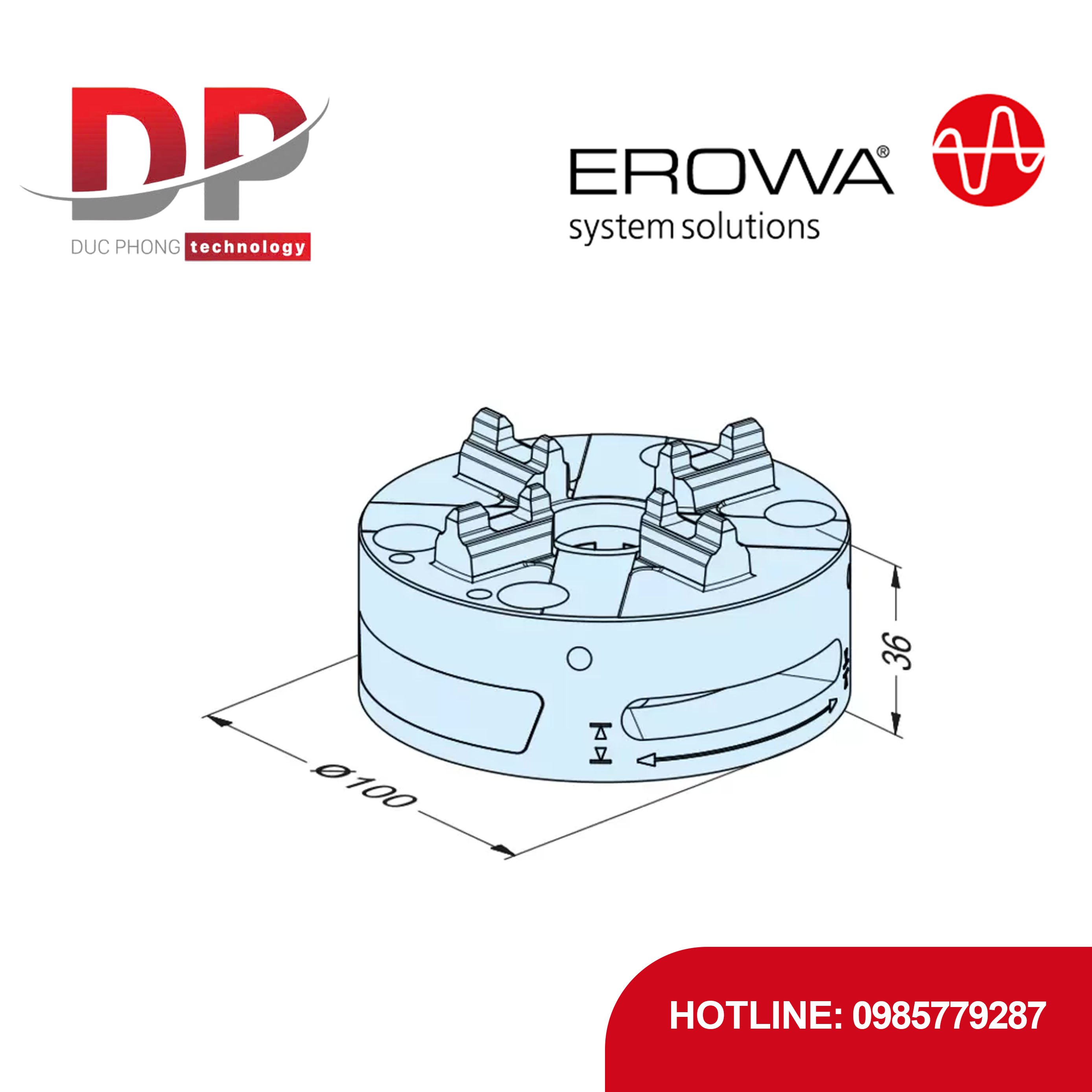 Đầu kẹp nhanh EROWA ER-150800