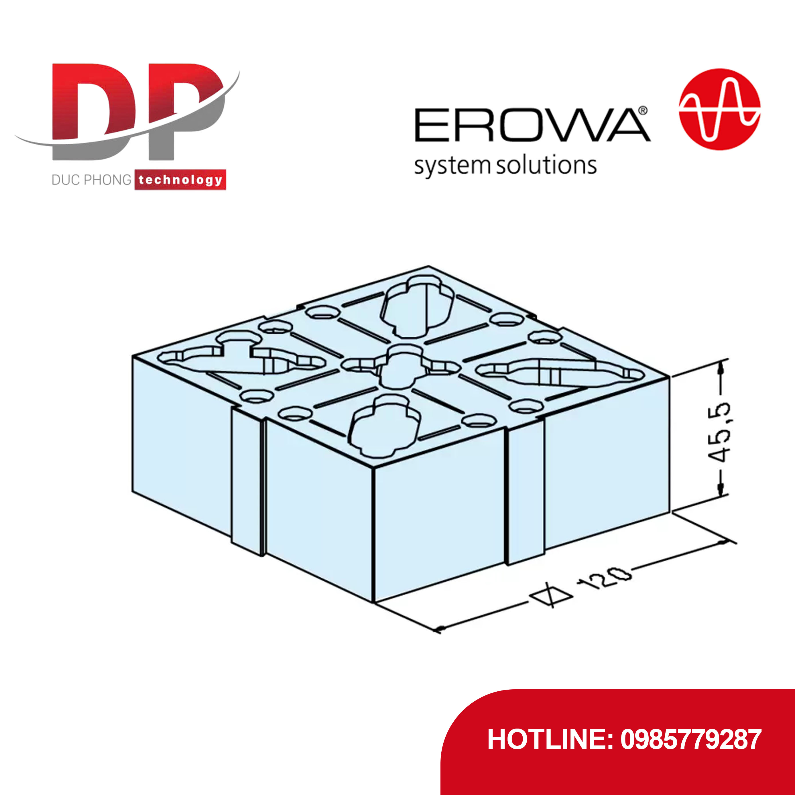 Đế đỡ hệ thống EROWA ER-013913