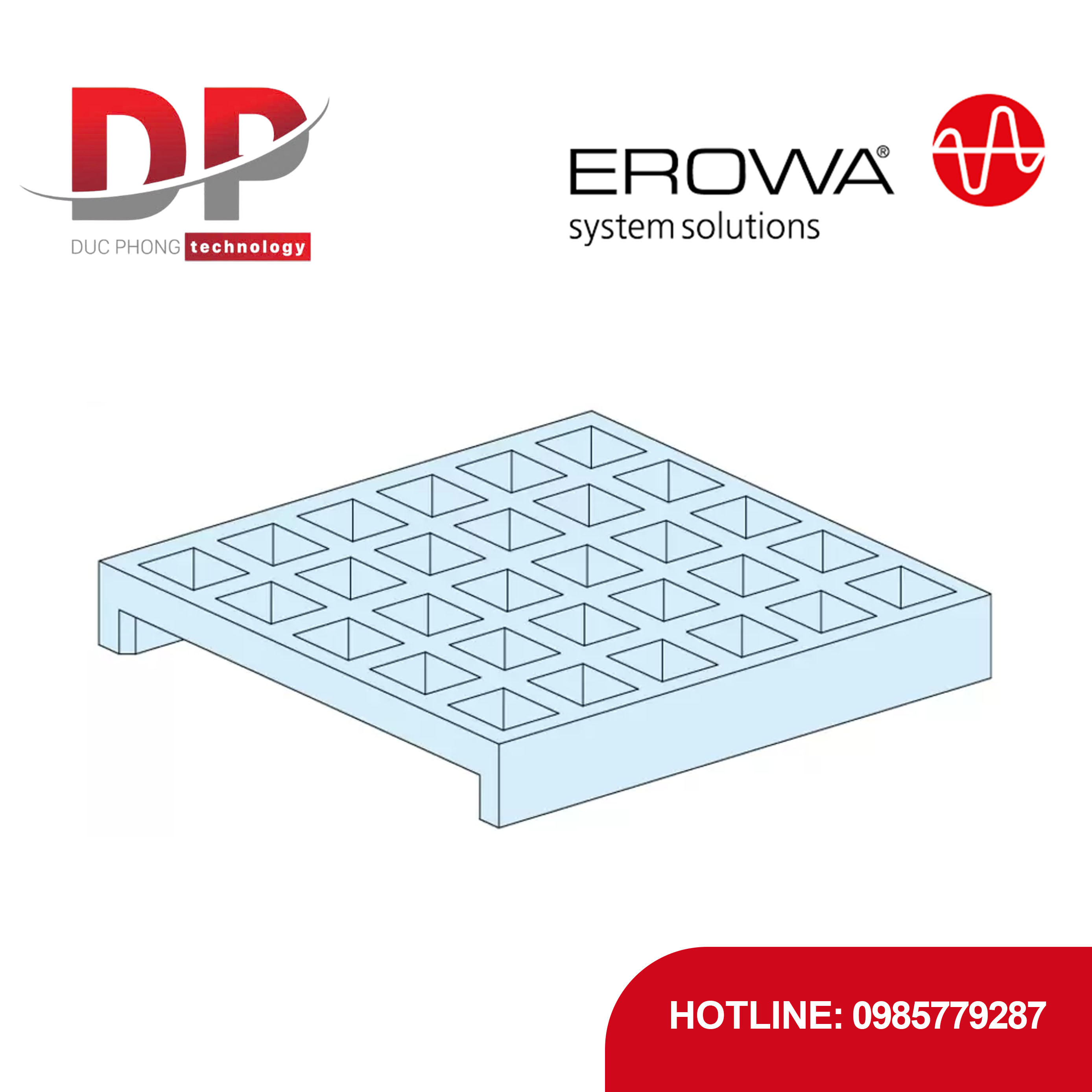 Đế giữ điện cực vuông EROWA ER-010511 25