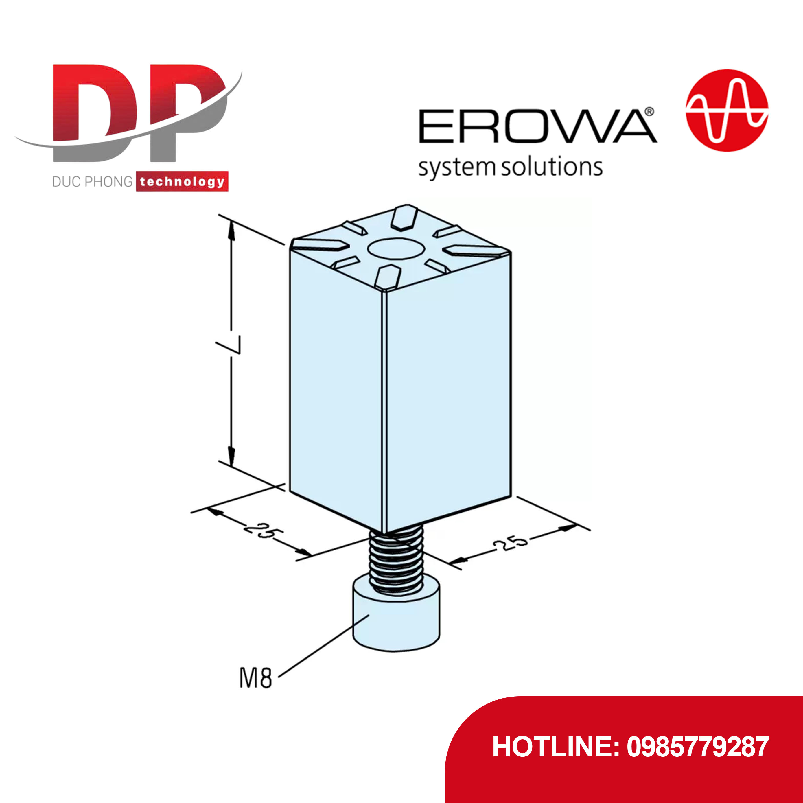 Đế giữ thẳng EROWA ER-003405