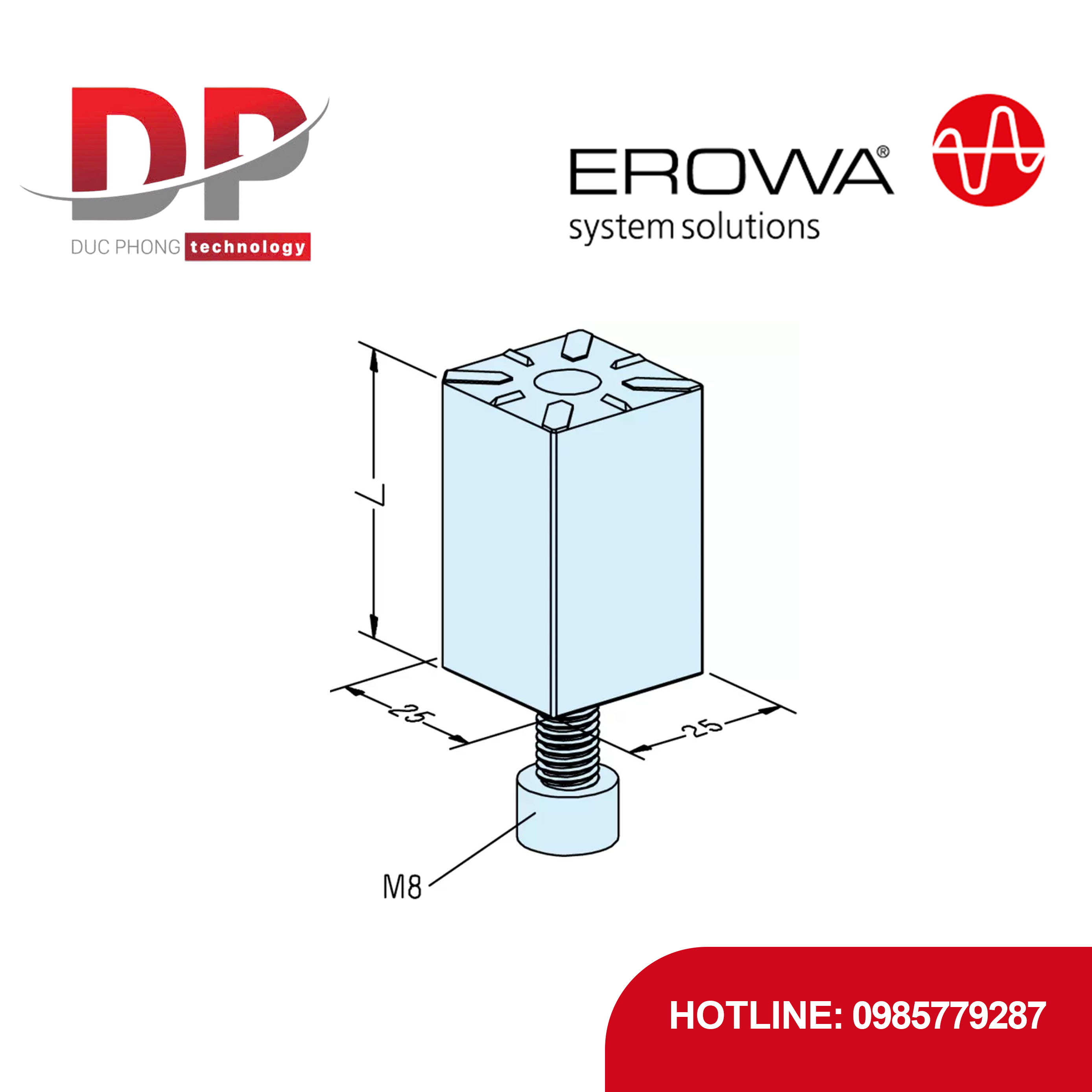 Đế giữ thẳng EROWA ER-003439
