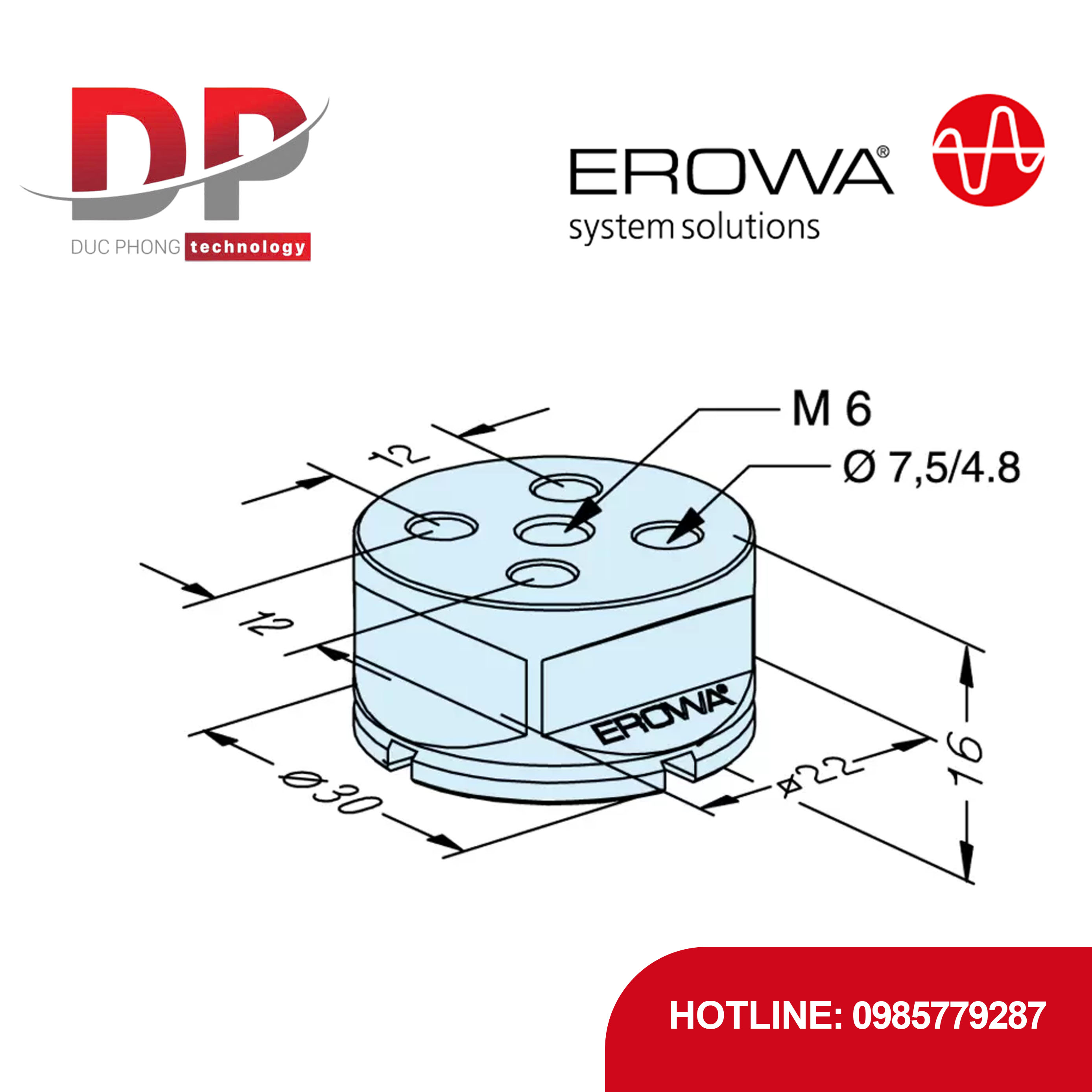 Đế giữ tiêu chuẩn EROWA ER-029015