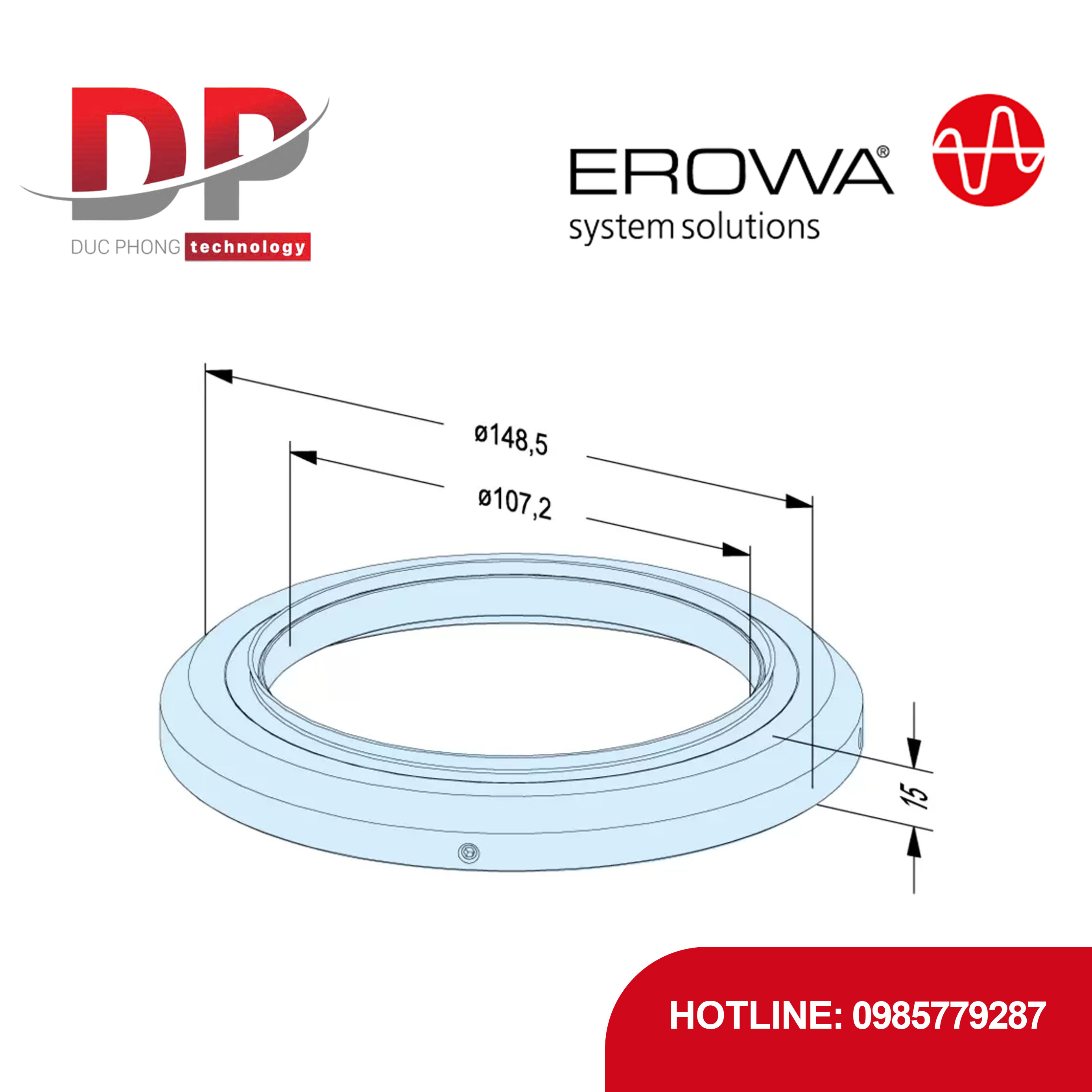 Đế giữ vòng đệm kín EROWA ER-016142