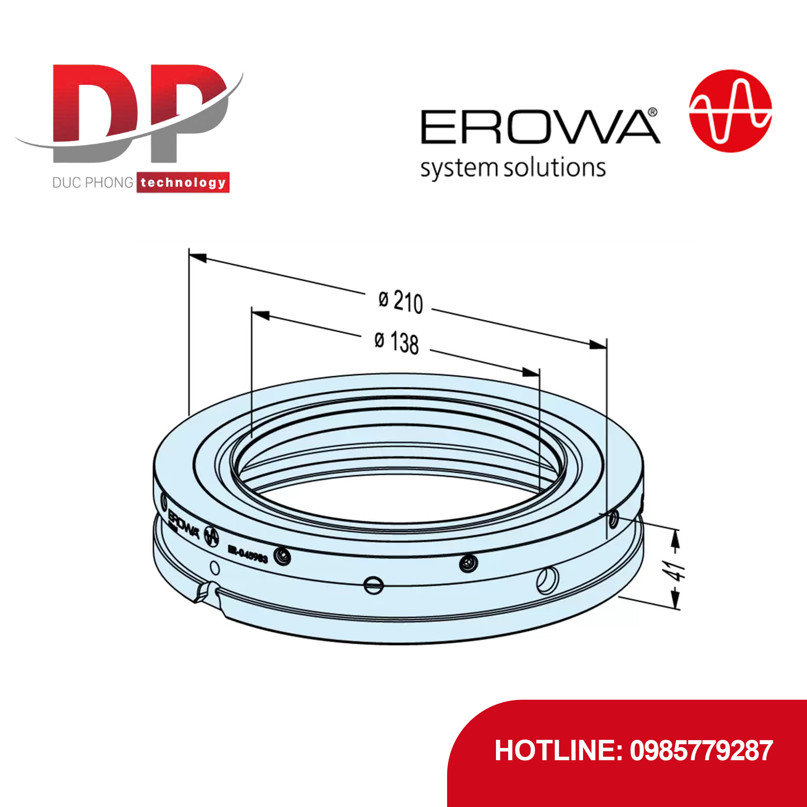 Đế giữ vòng đệm kín EROWA ER-045983