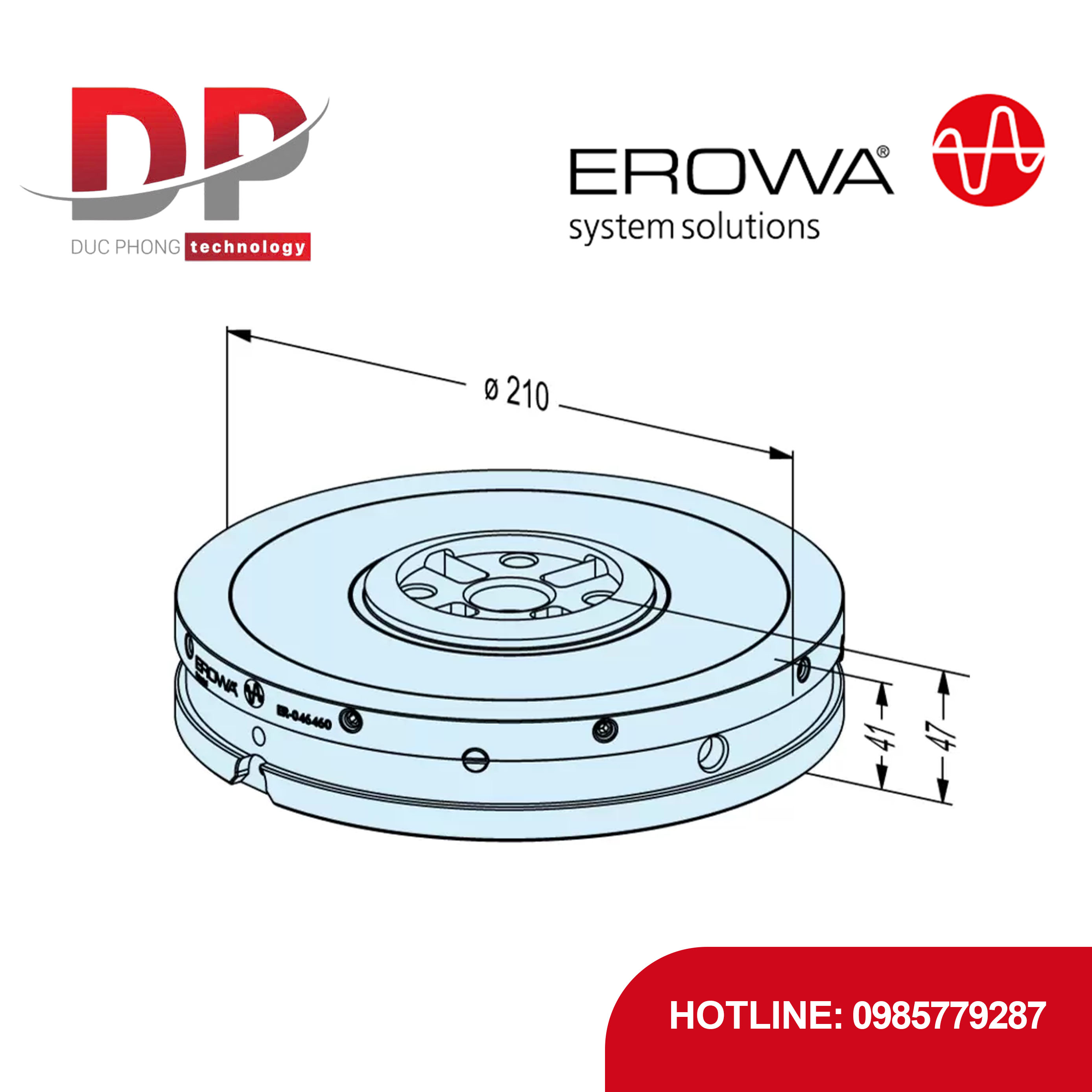 Đế giữ vòng đệm kín EROWA ER-046460