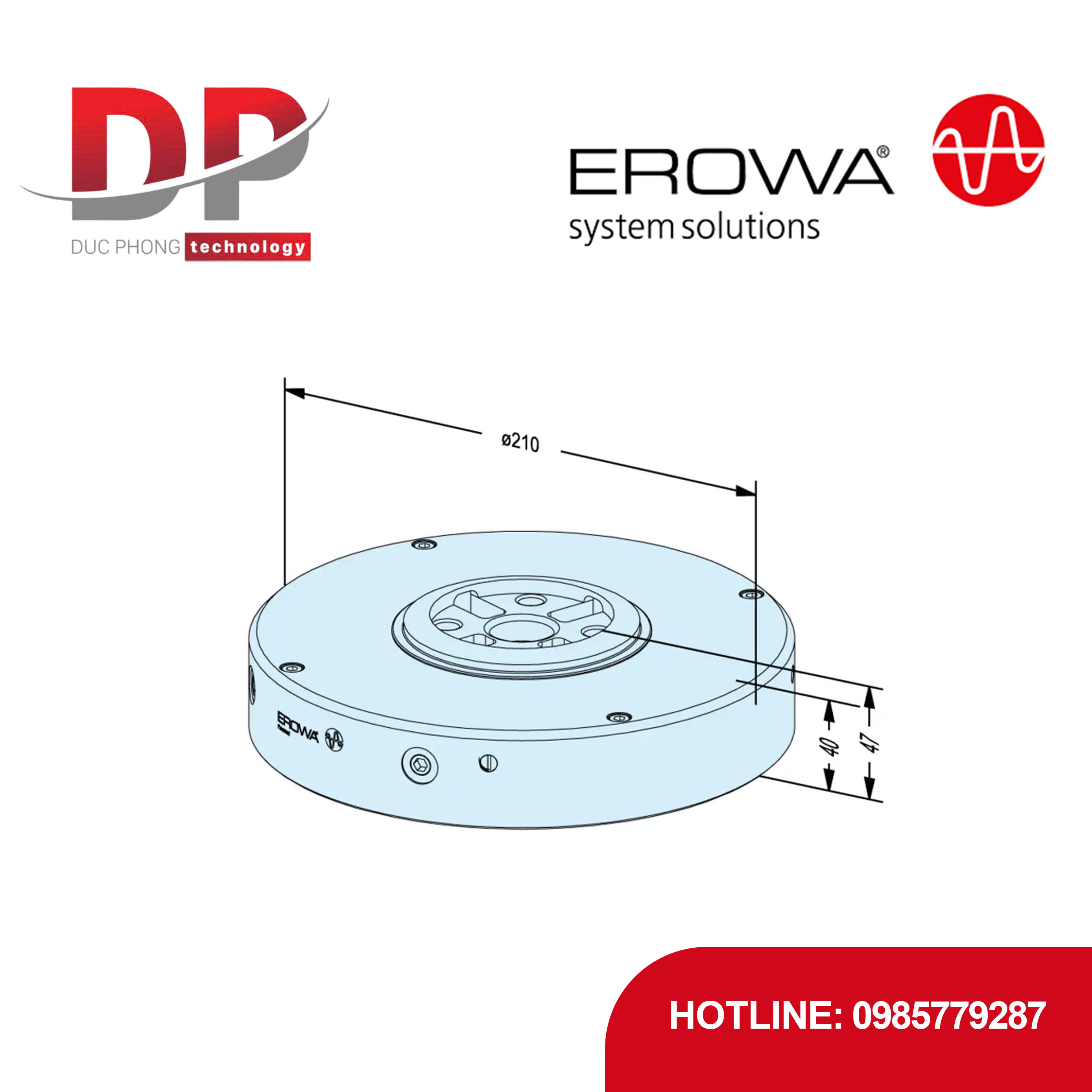 Đế giữ vòng đệm kín EROWA ER-029192