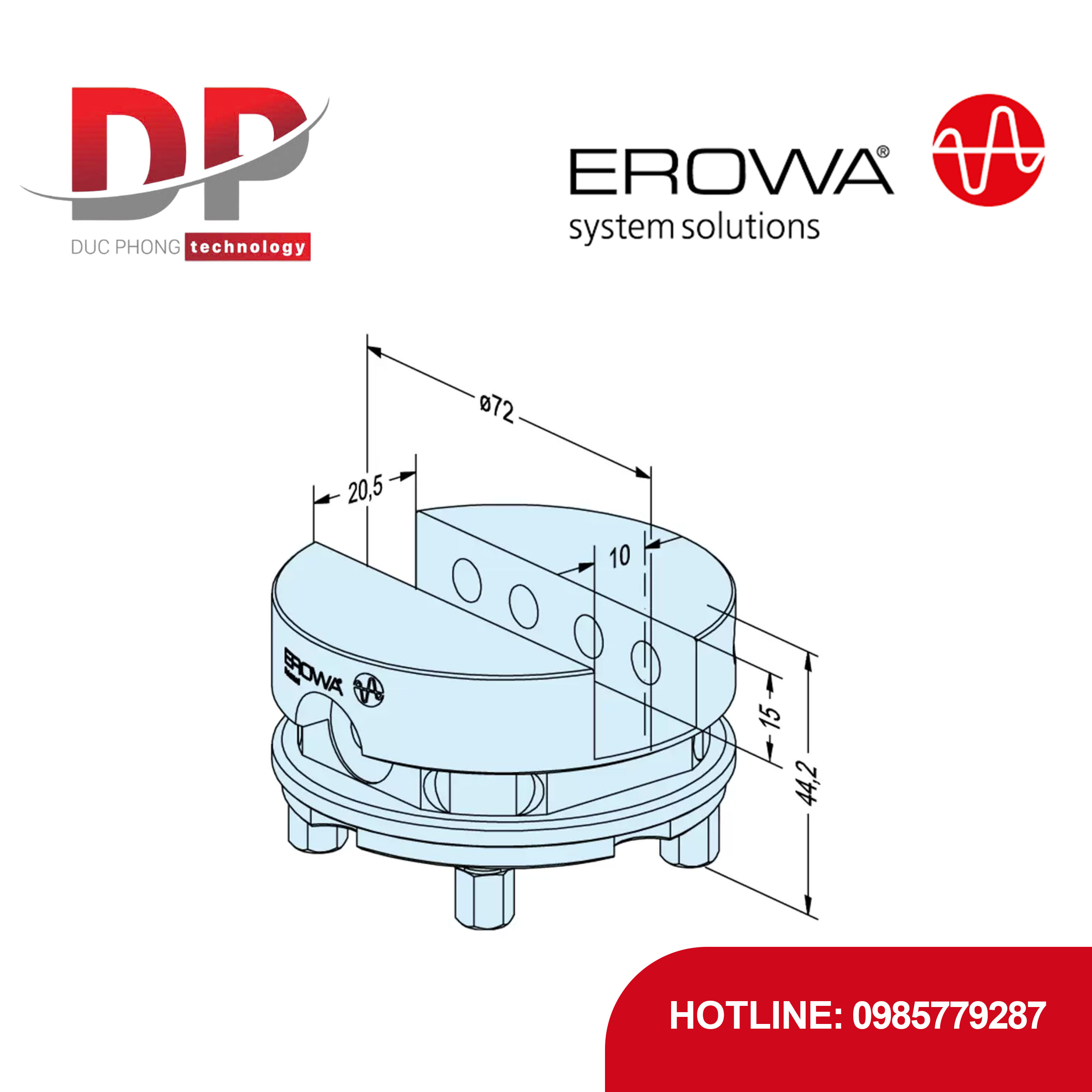 Đế kẹp chuôi EROWA ER-035211