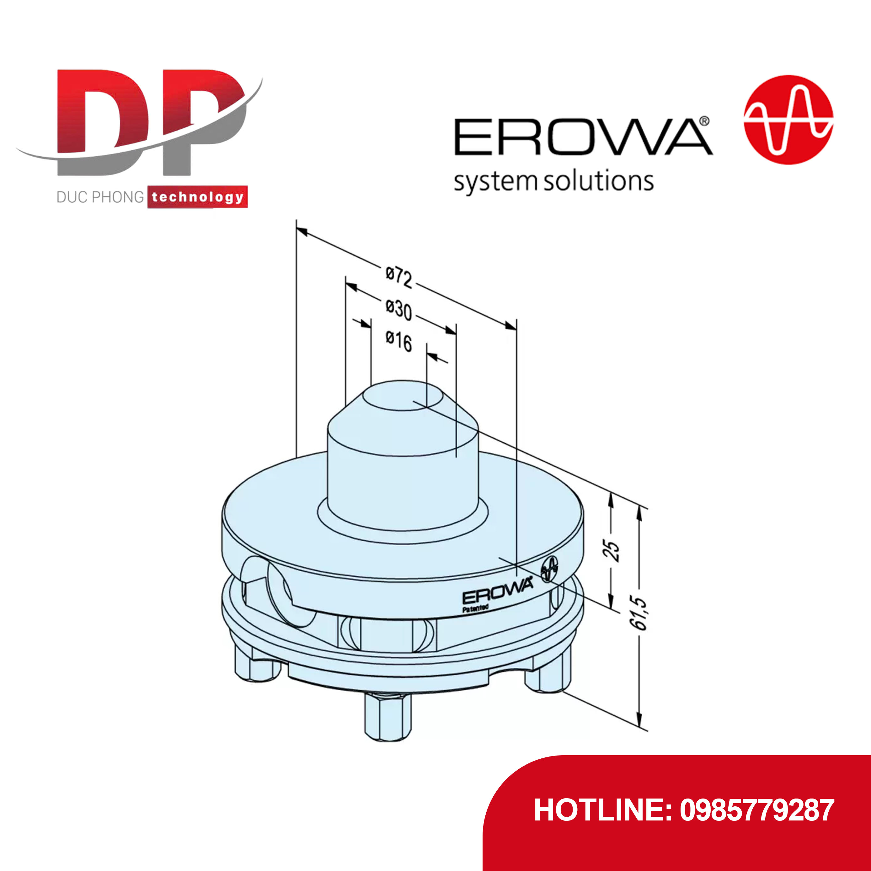 Đế kẹp phôi trống EROWA ER-035117