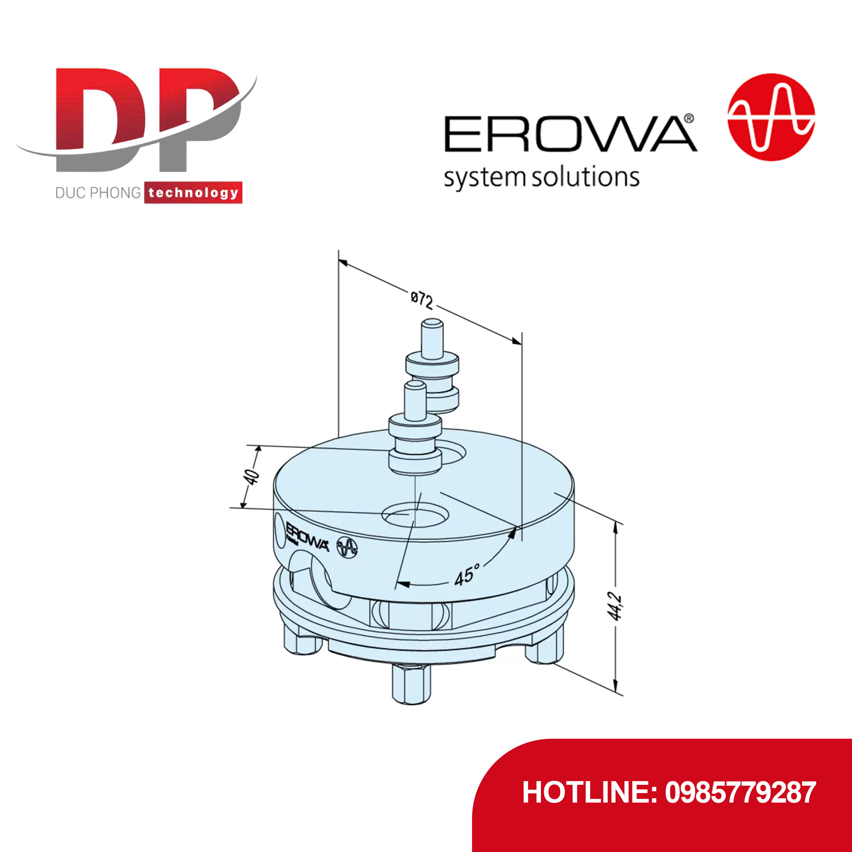 Đế phẳng EROWA ER-035212
