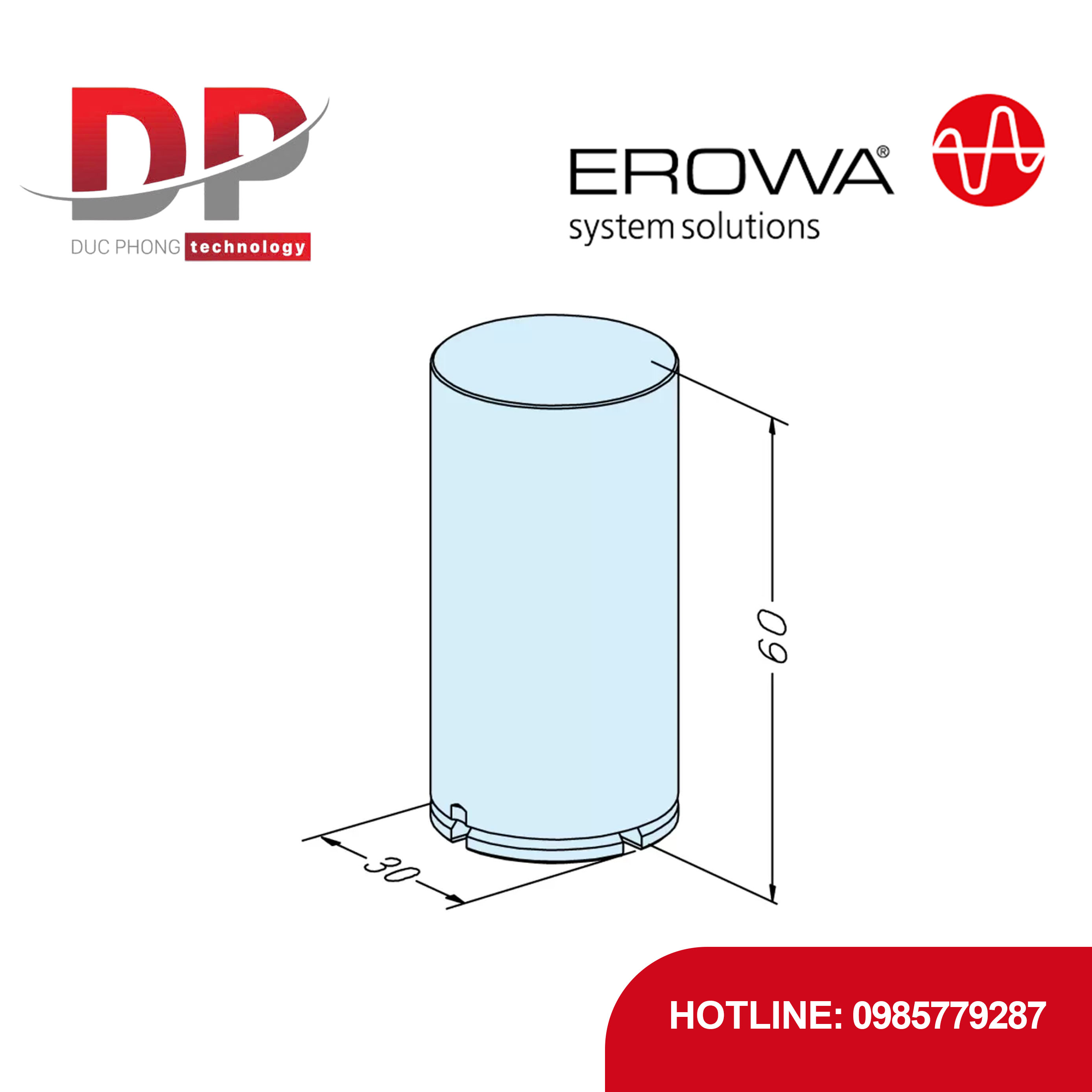 Điện cực EROWA ER-019512 Compact