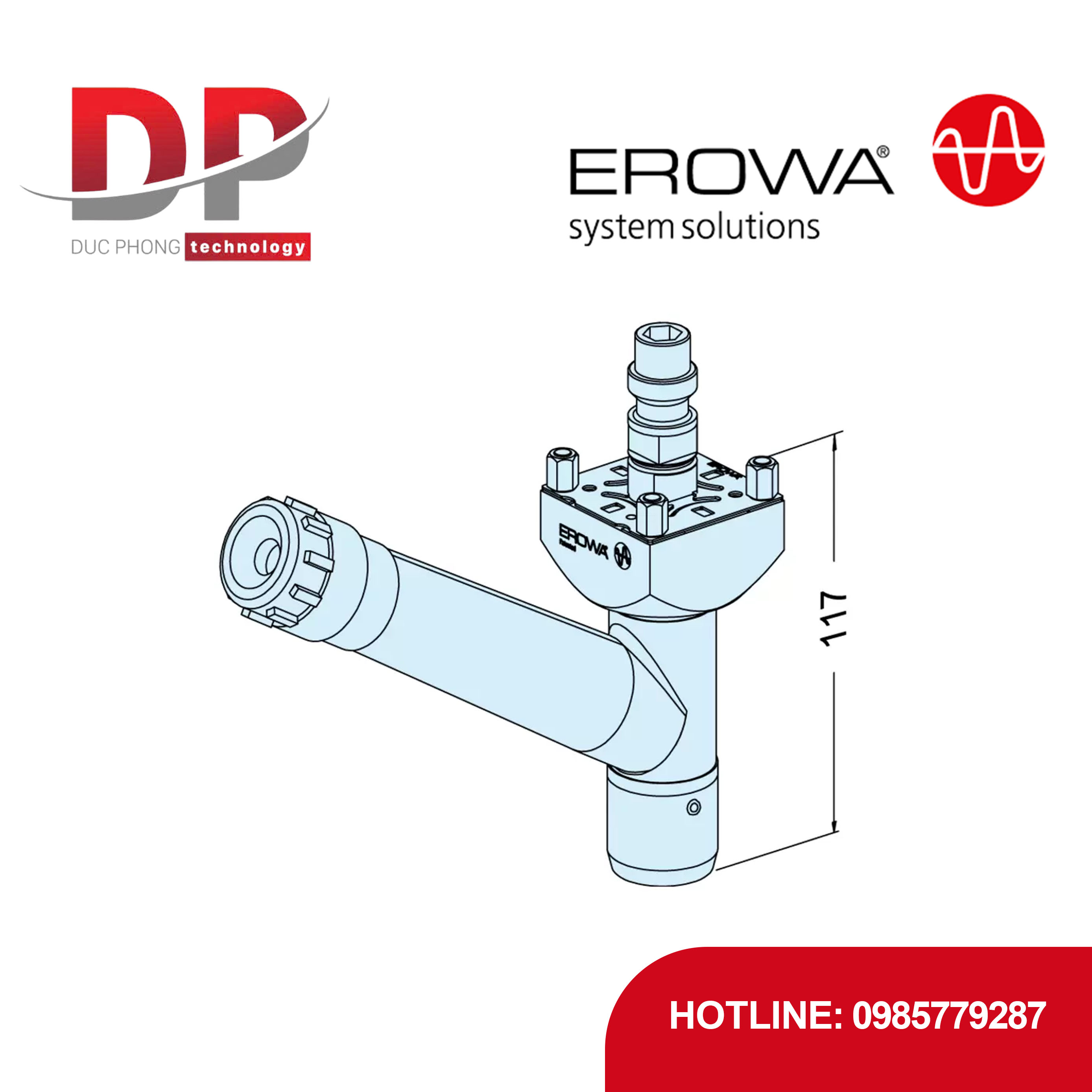 Kính hiển vi EROWA ER-032464 ITS, có chốt kiểm tra nhọn, độ phóng đại 40x