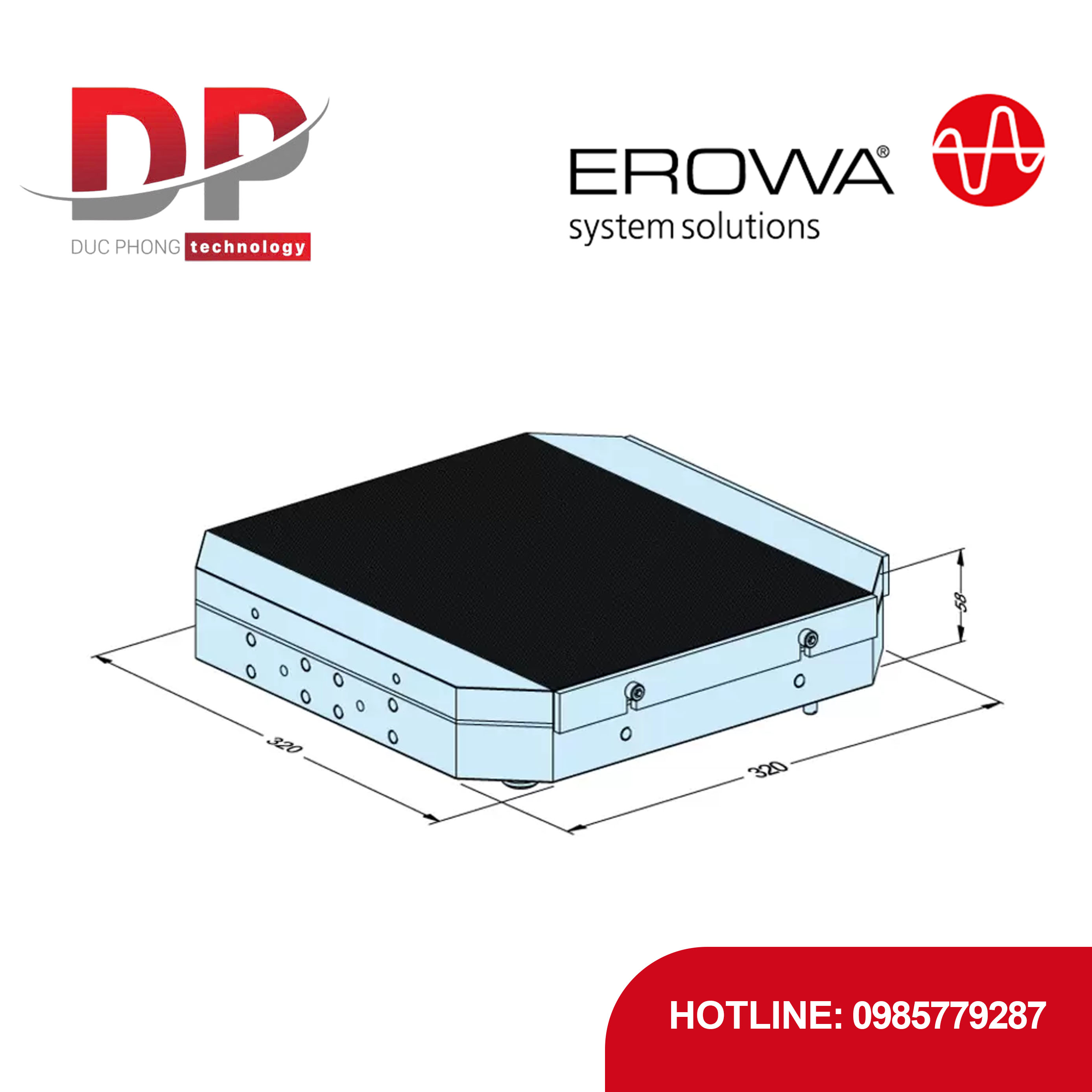 Pallet từ tính EROWA ER-137239 UPC NeoMicro