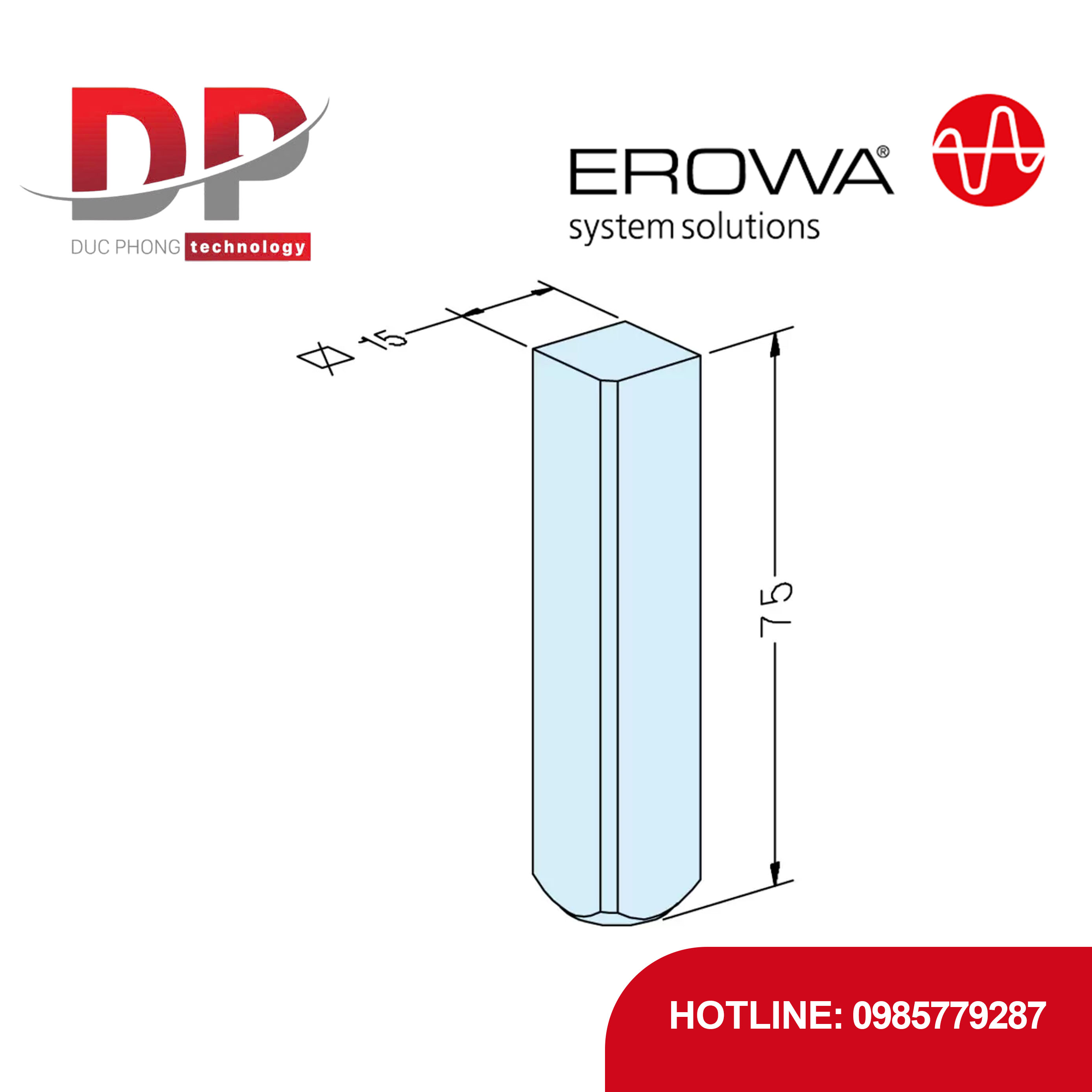 Phôi điện cực vuông EROWA ER-009231