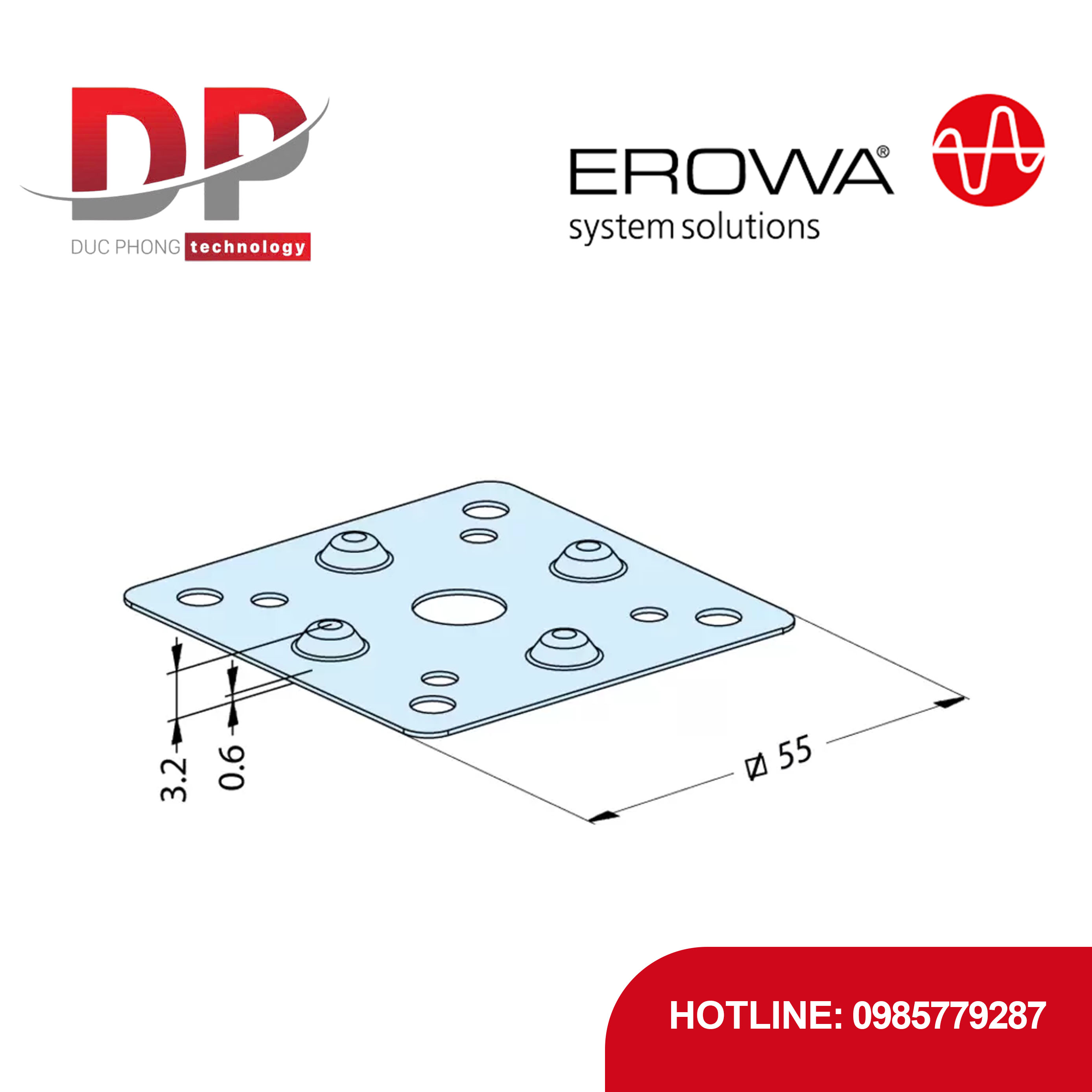 Tấm đệm kín EROWA ER-095124