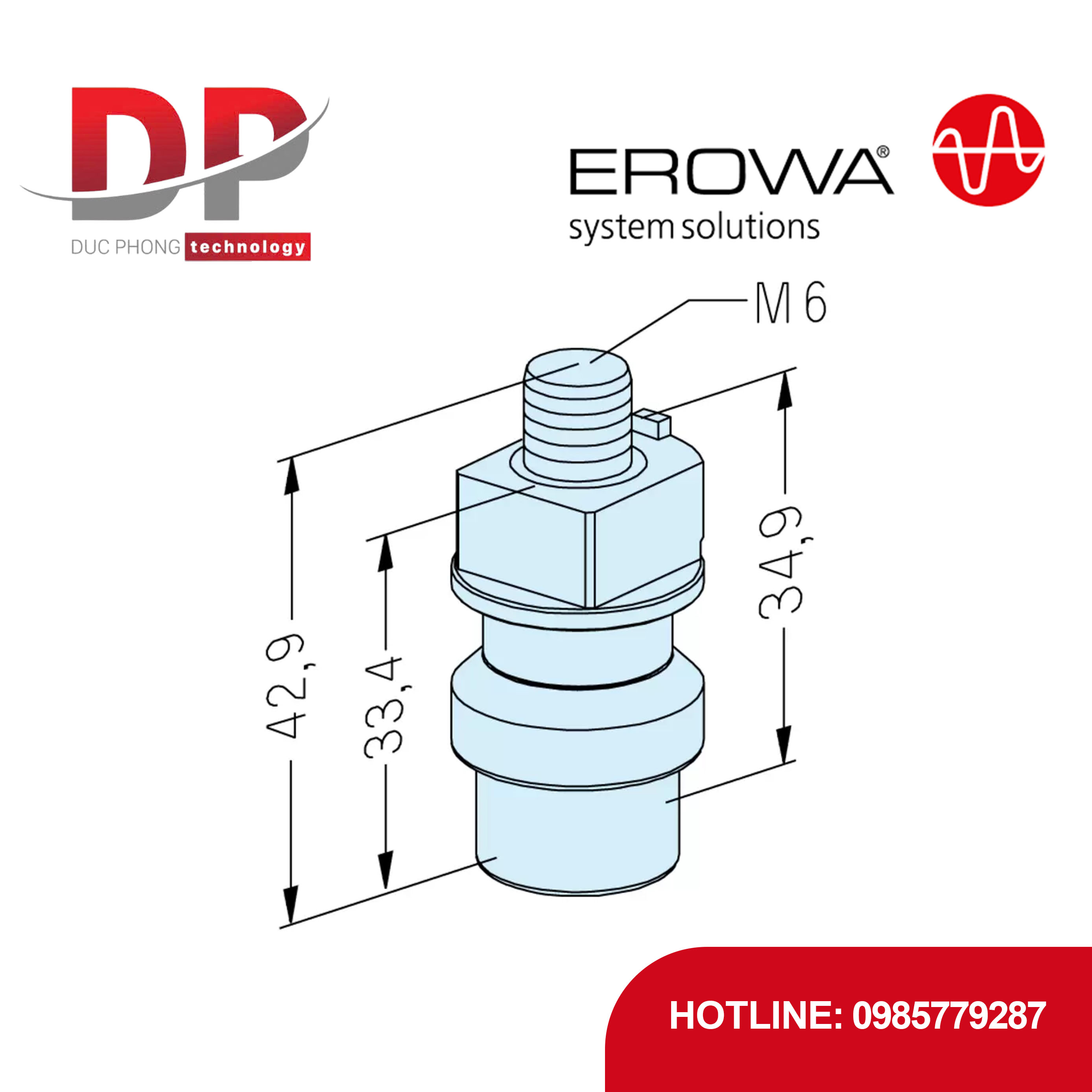 Ty kẹp EROWA ER-029098 Compact Combi, chống ăn mòn, 20 chiếc, hỗ trợ Robot tự động