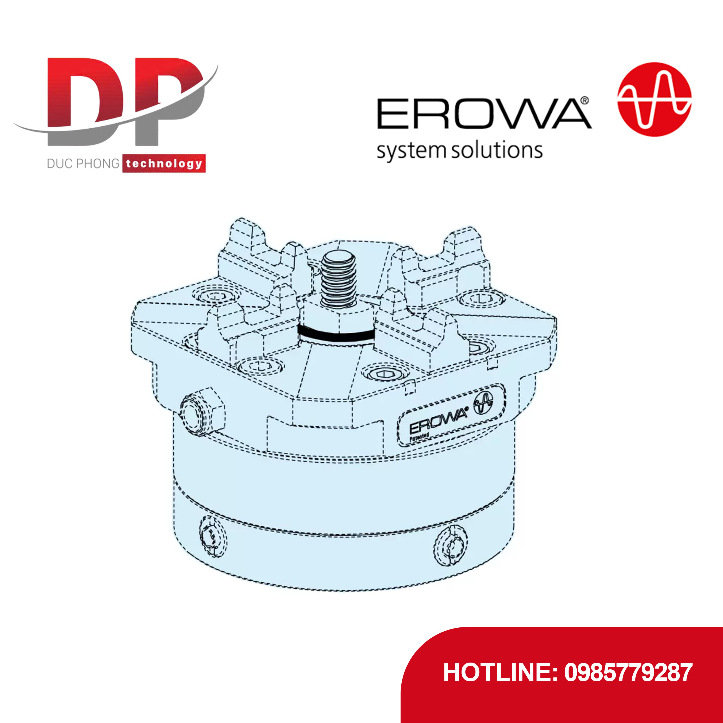 Vòng đệm kín EROWA ER-022355, cho Trục kẹp ITS (50 chiếc)