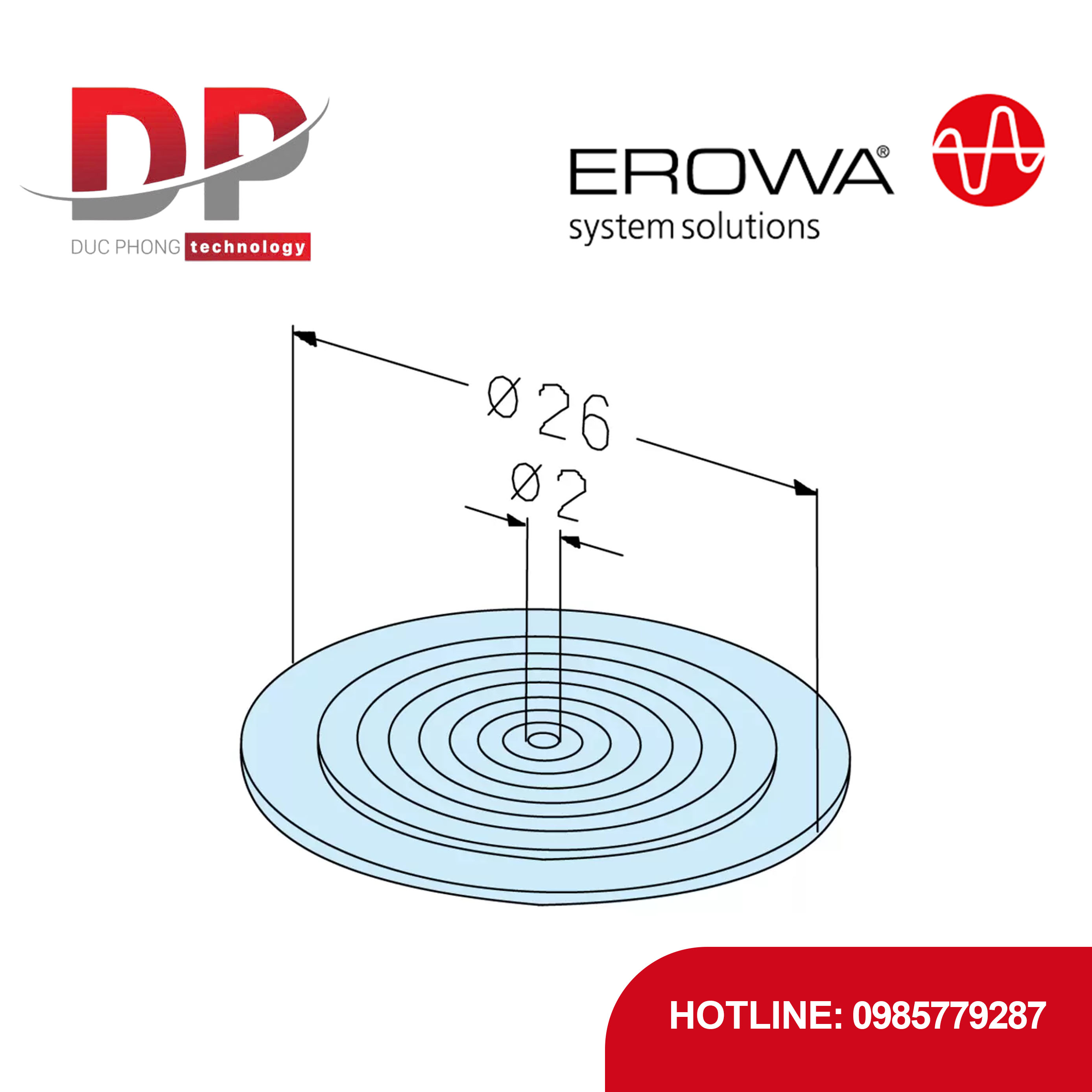 Vòng đệm làm kín EROWA ER-010694