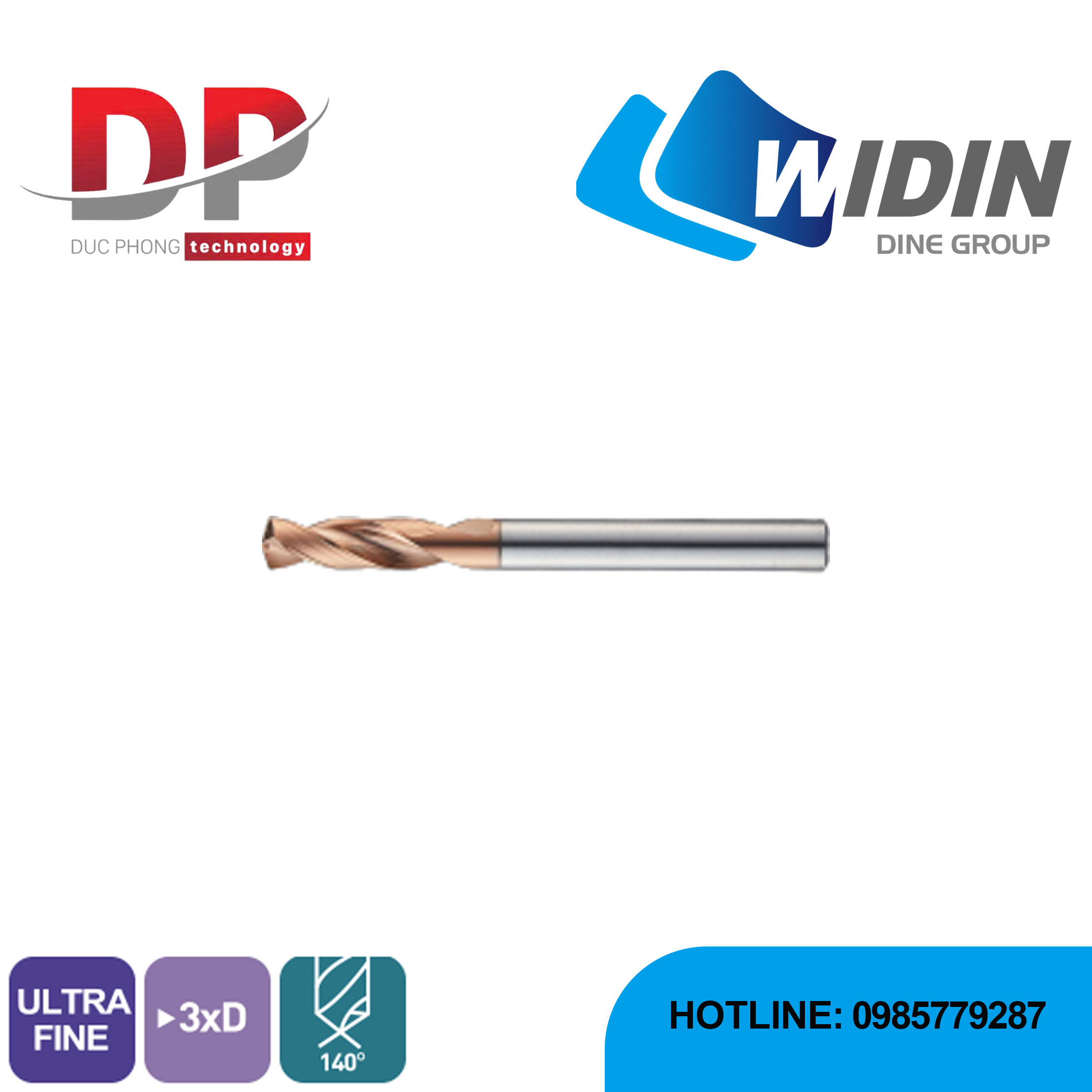 Mũi khoan Carbide series HP503 - WIDIN (Dùng để khoan tốc độ cao)