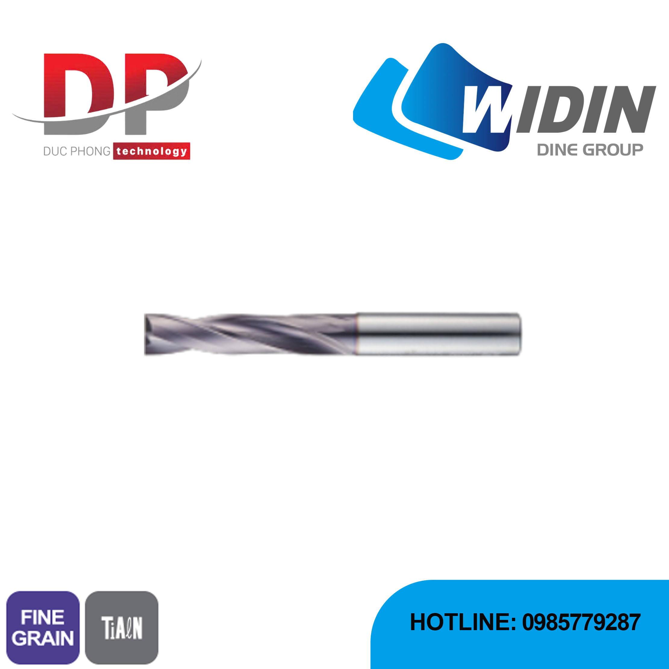 Mũi khoan phẳng Carbide series CTS - WIDIN