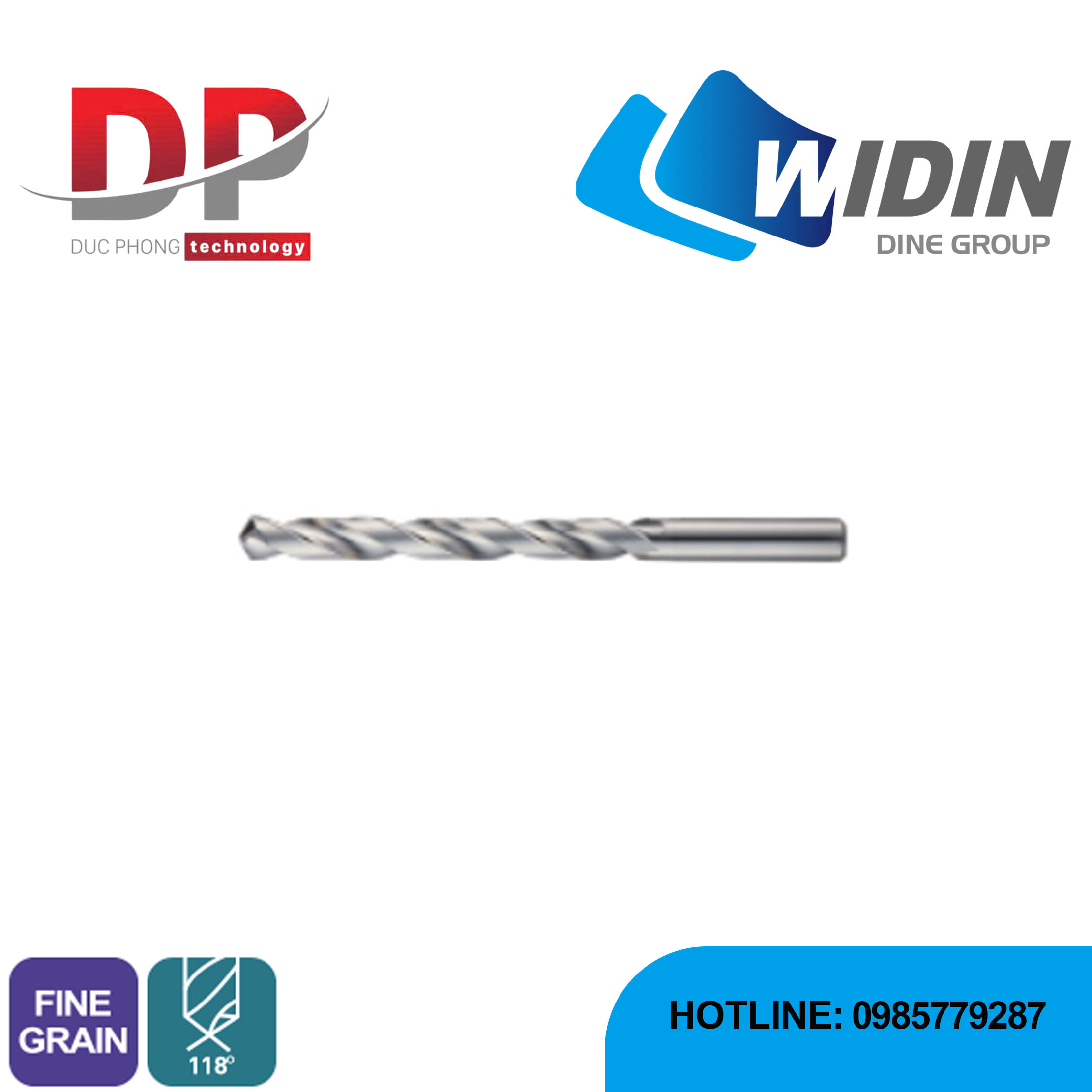 Mũi khoan phẳng Carbide series SSDL - WIDIN