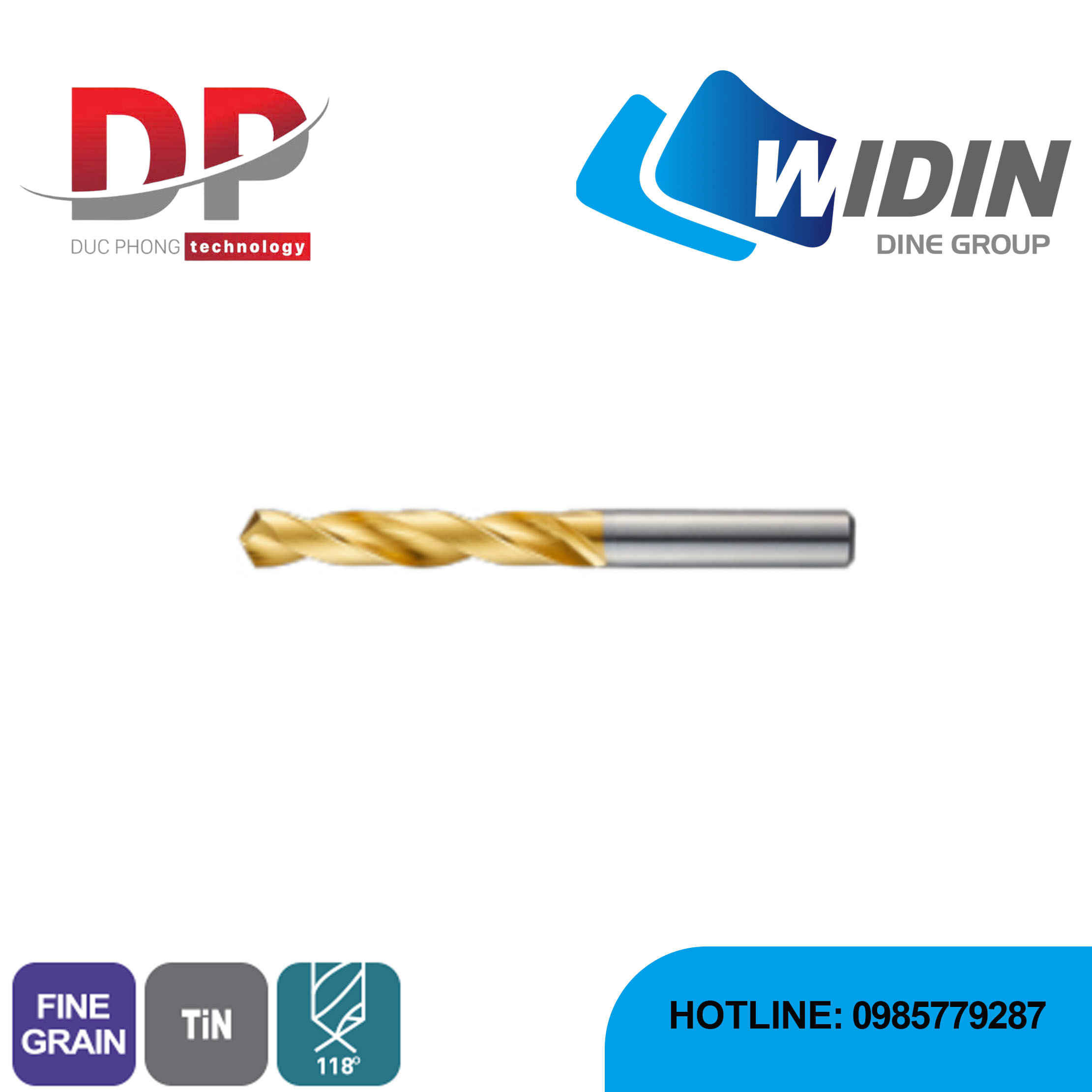 Mũi khoan phẳng Carbide series SSTD - WIDIN